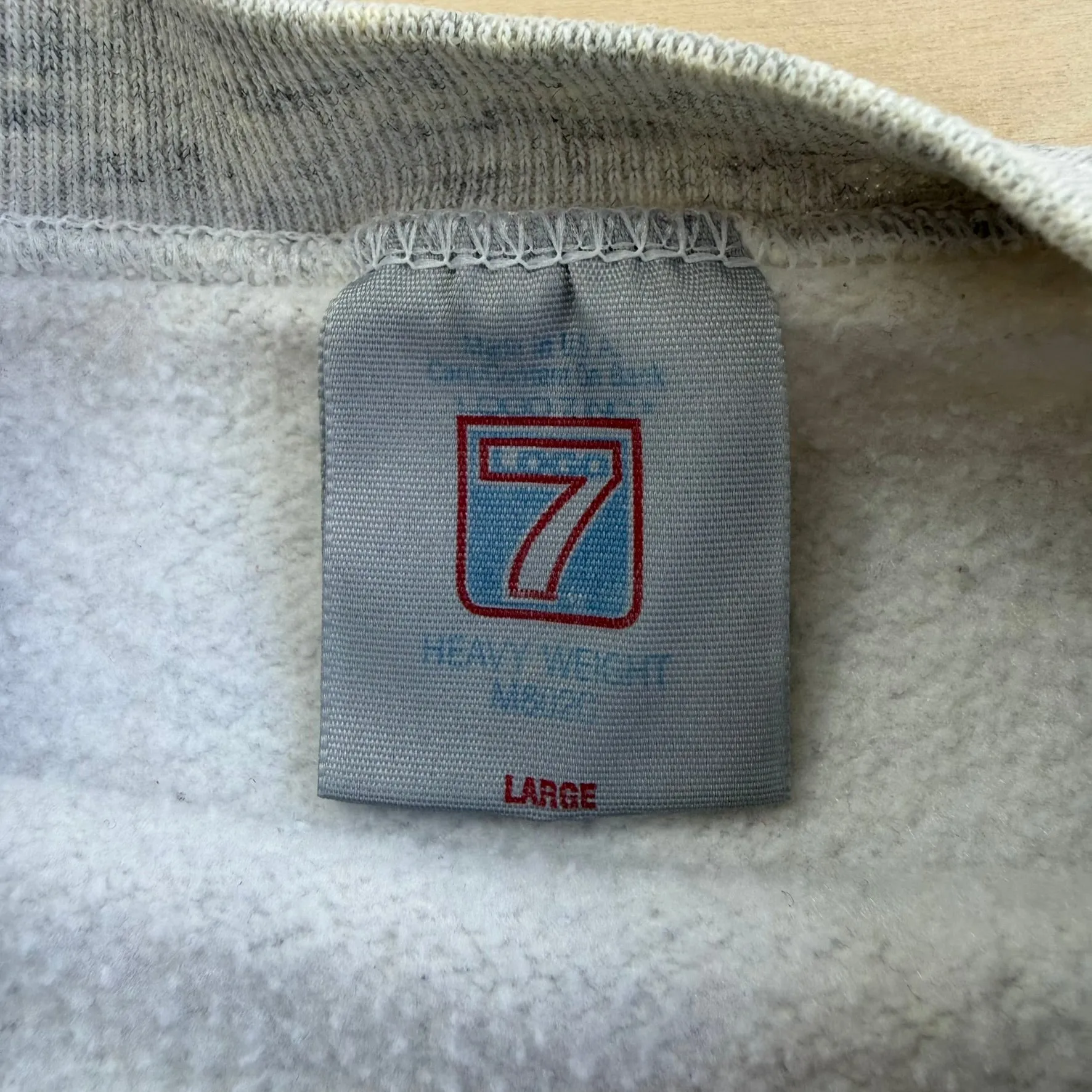 J- Vintage New England Patriot NFL Logo 7 Embroidered Logo Made In USA Crewneck - L sold by HG Vintage product image thumbnail 5