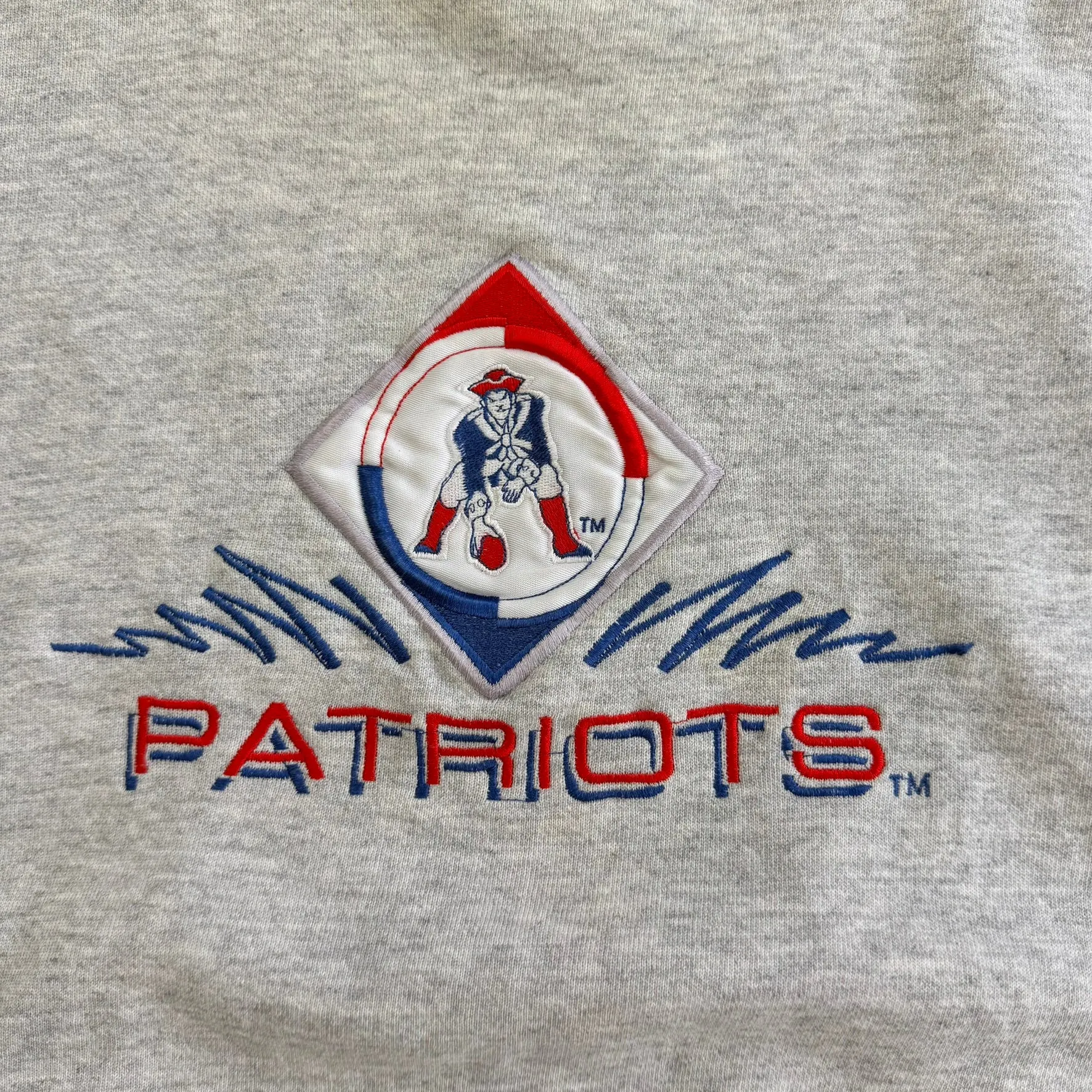 J- Vintage New England Patriot NFL Logo 7 Embroidered Logo Made In USA Crewneck - L sold by HG Vintage product image thumbnail 2