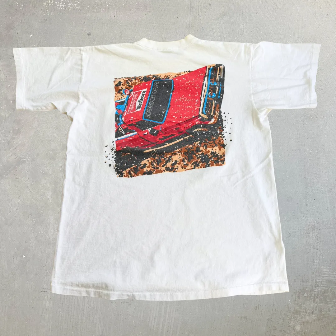 J- Vintage Marlboro Adventure Team Race Car Graphic Made In USA Single Stitch Pocket Tee - OSFA (fits L) sold by HG Vintage product image thumbnail 3