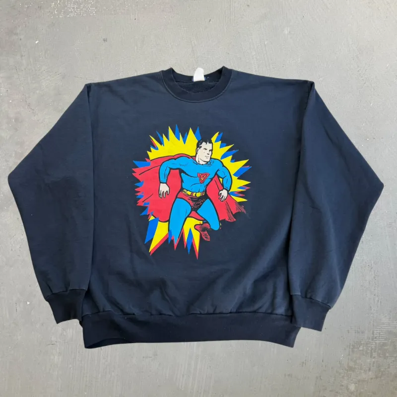 J- Vintage '98 Superman DC Comics Us Postal Stamp Design Graphic Made In USA Crewneck - 2XL made by HG Vintage