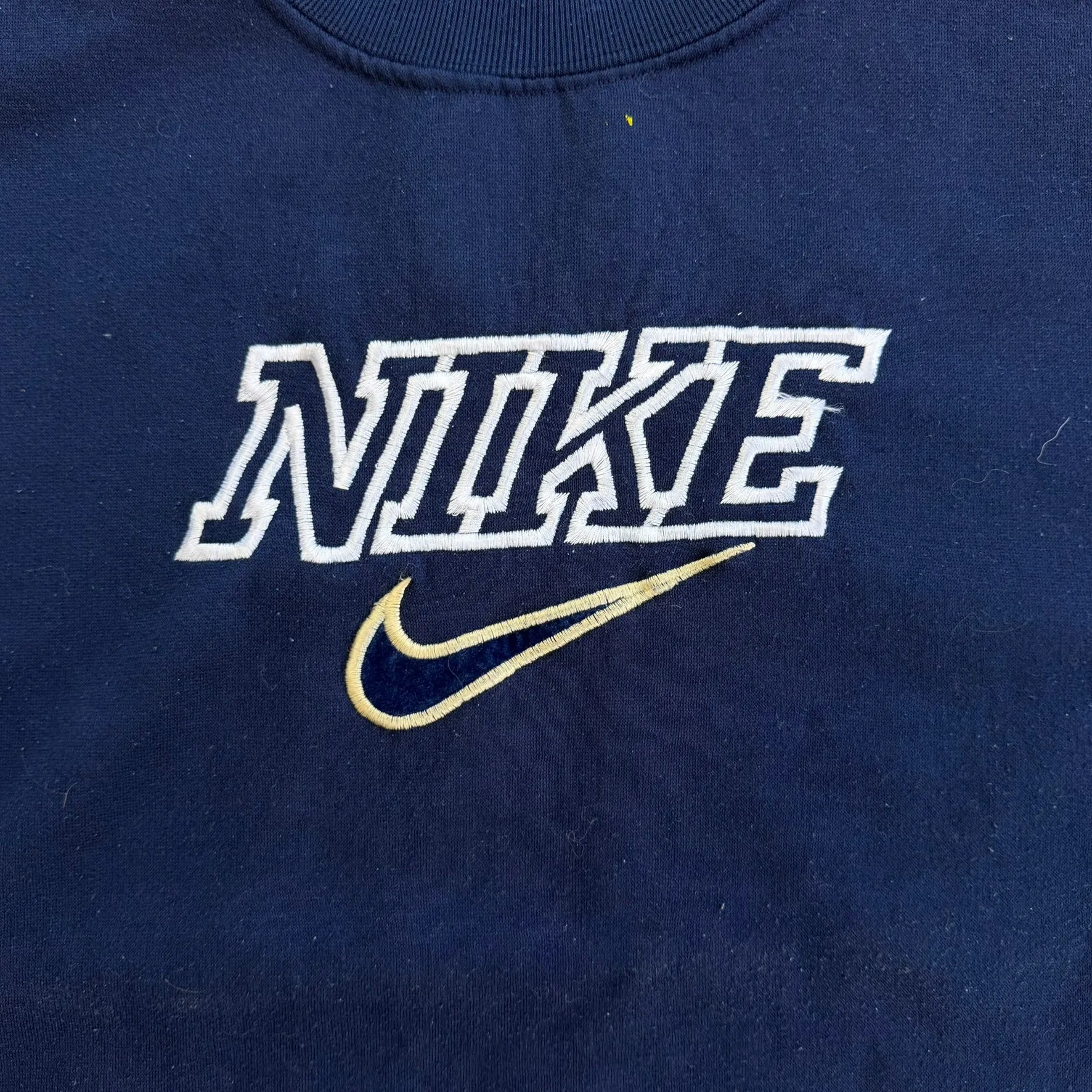 J- Vintage 90s Nike Embroidered Swoosh & Text Crewneck - XL sold by HG Vintage product image thumbnail 2