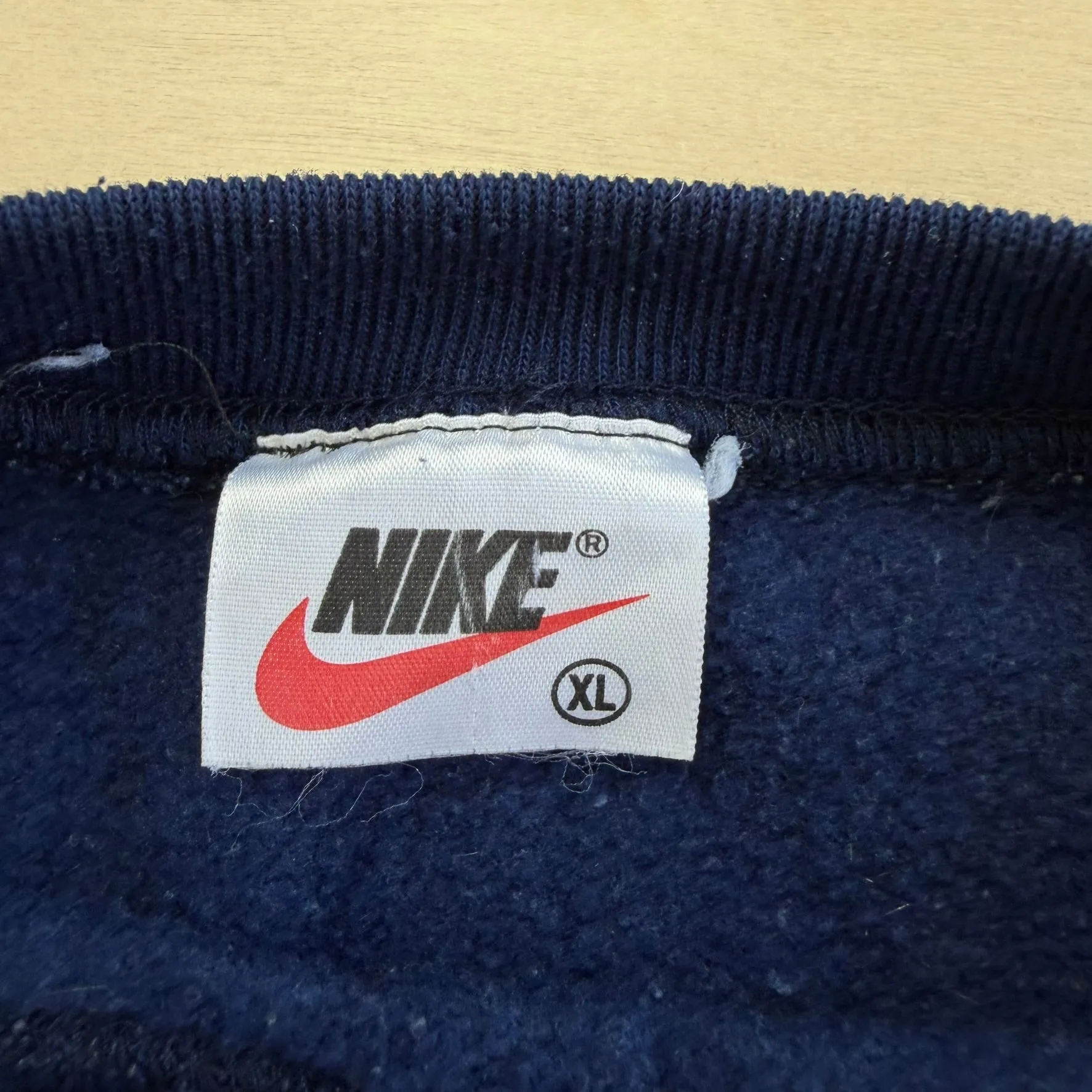 J- Vintage 90s Nike Embroidered Swoosh & Text Crewneck - XL sold by HG Vintage product image thumbnail 3