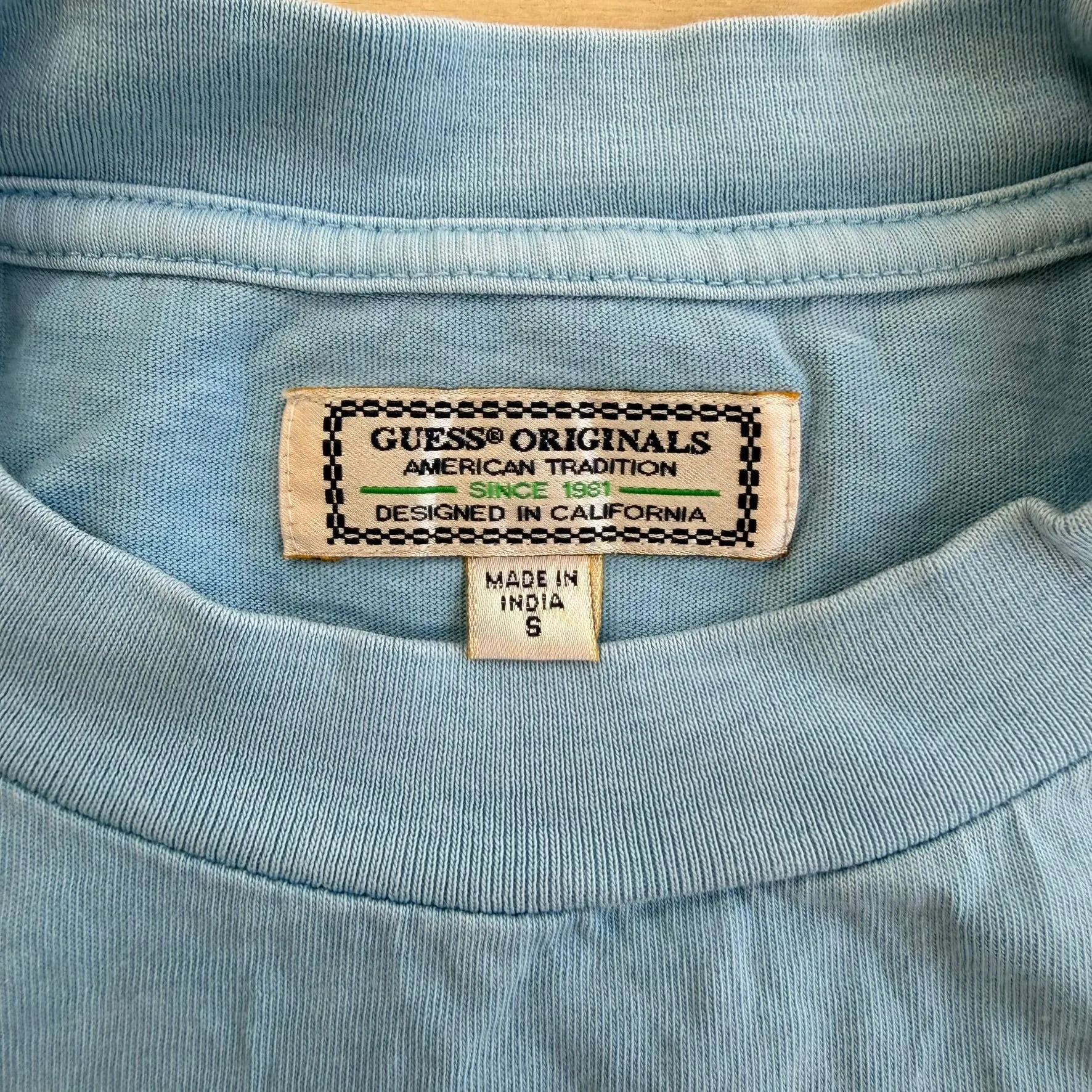 J- Vintage Guess Embroidered Text Tee - S sold by HG Vintage product image thumbnail 3