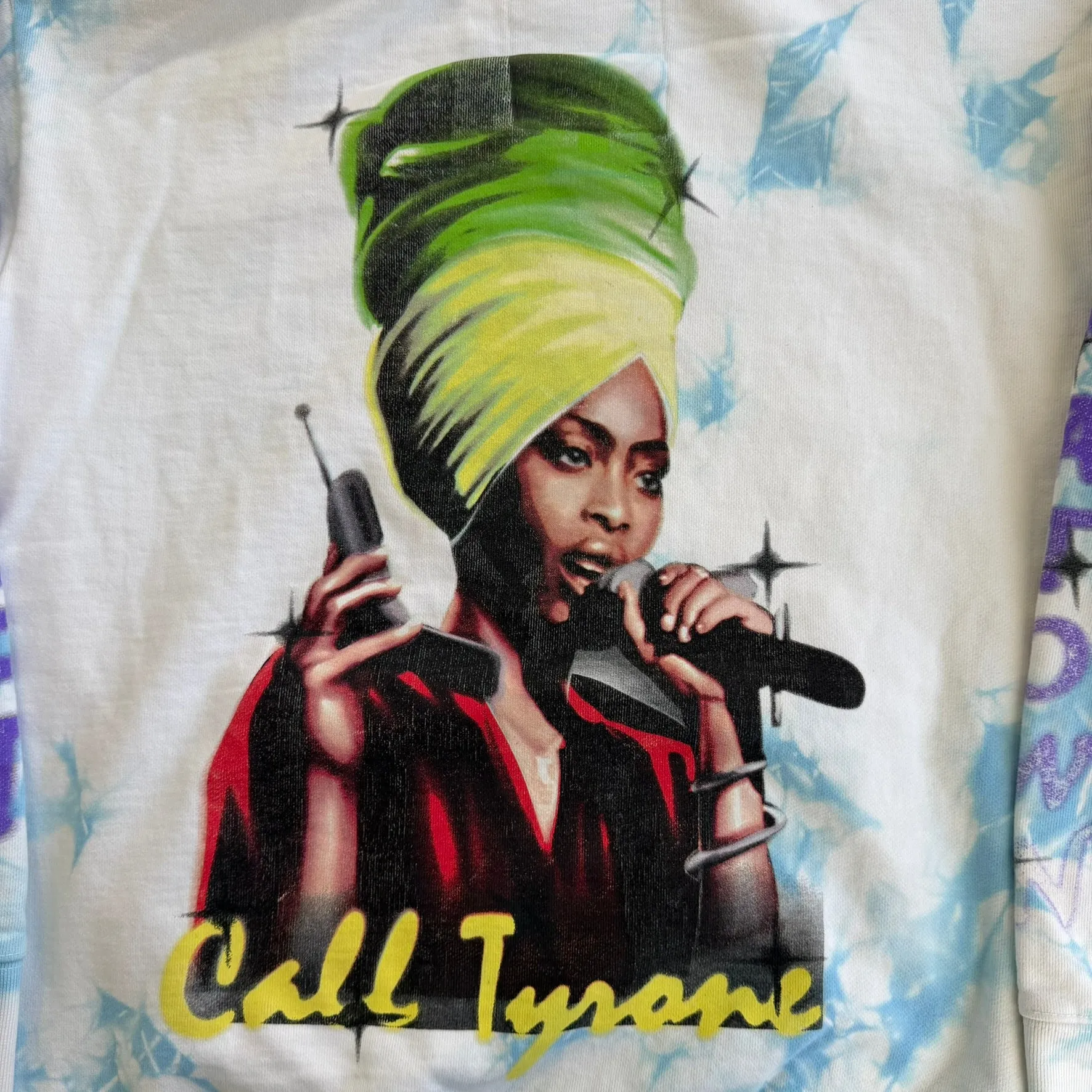 J- Vintage Erykah Badu Call Tyrone Acid Wash Hoodie - L sold by HG Vintage product image thumbnail 4