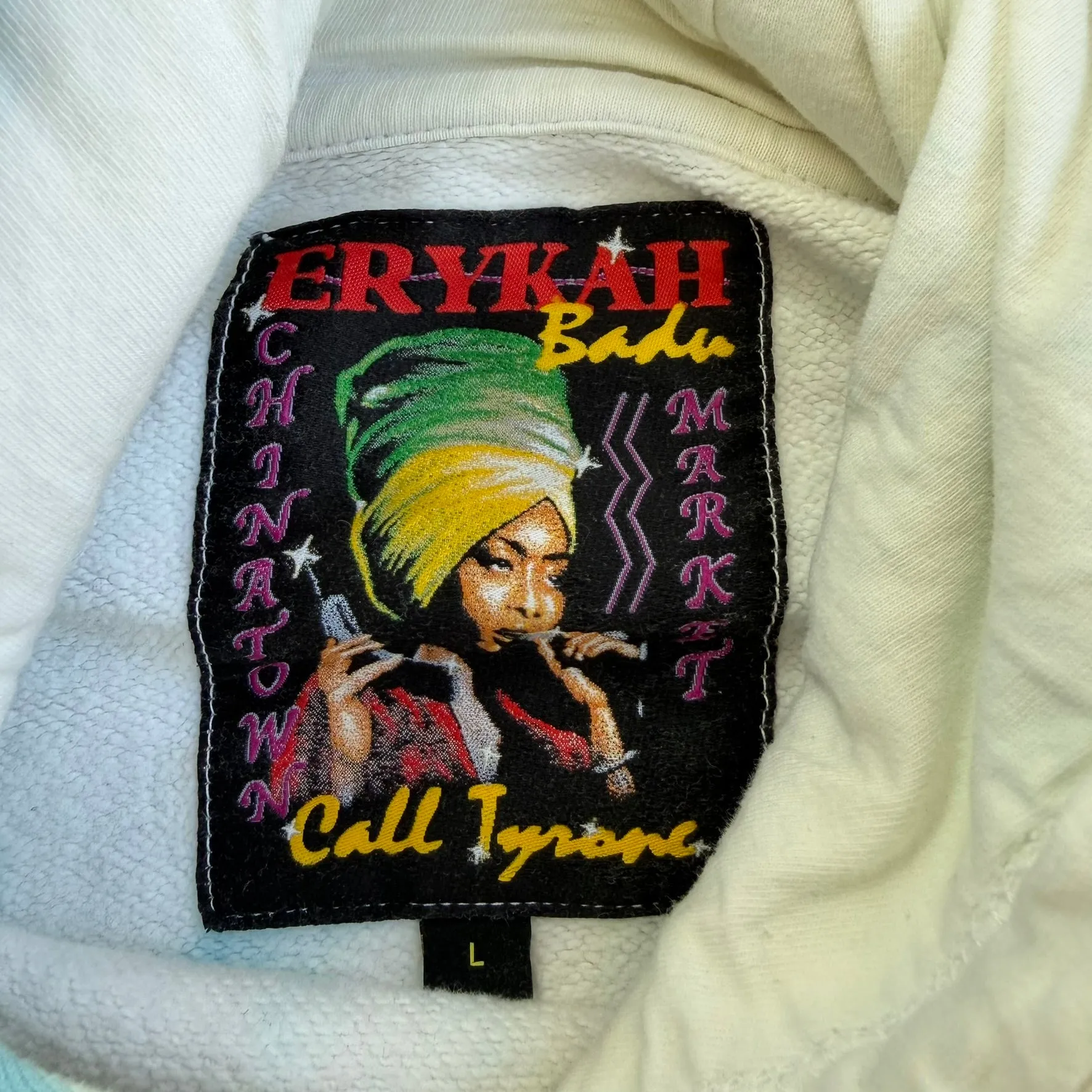 J- Vintage Erykah Badu Call Tyrone Acid Wash Hoodie - L sold by HG Vintage product image thumbnail 5