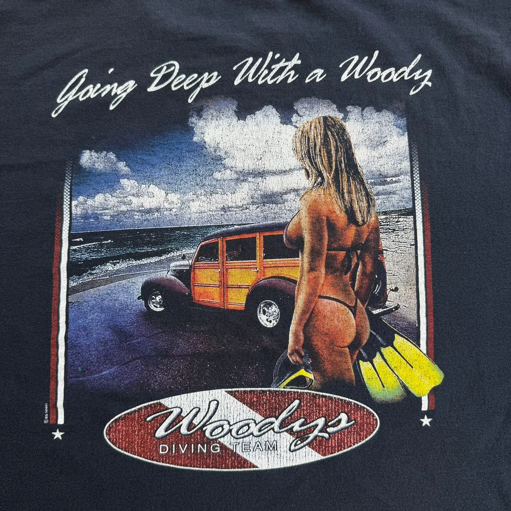J- Vintage '99 Maui & Sons Woody's Driving Team Graphic Tee - L sold by HG Vintage product image thumbnail 4
