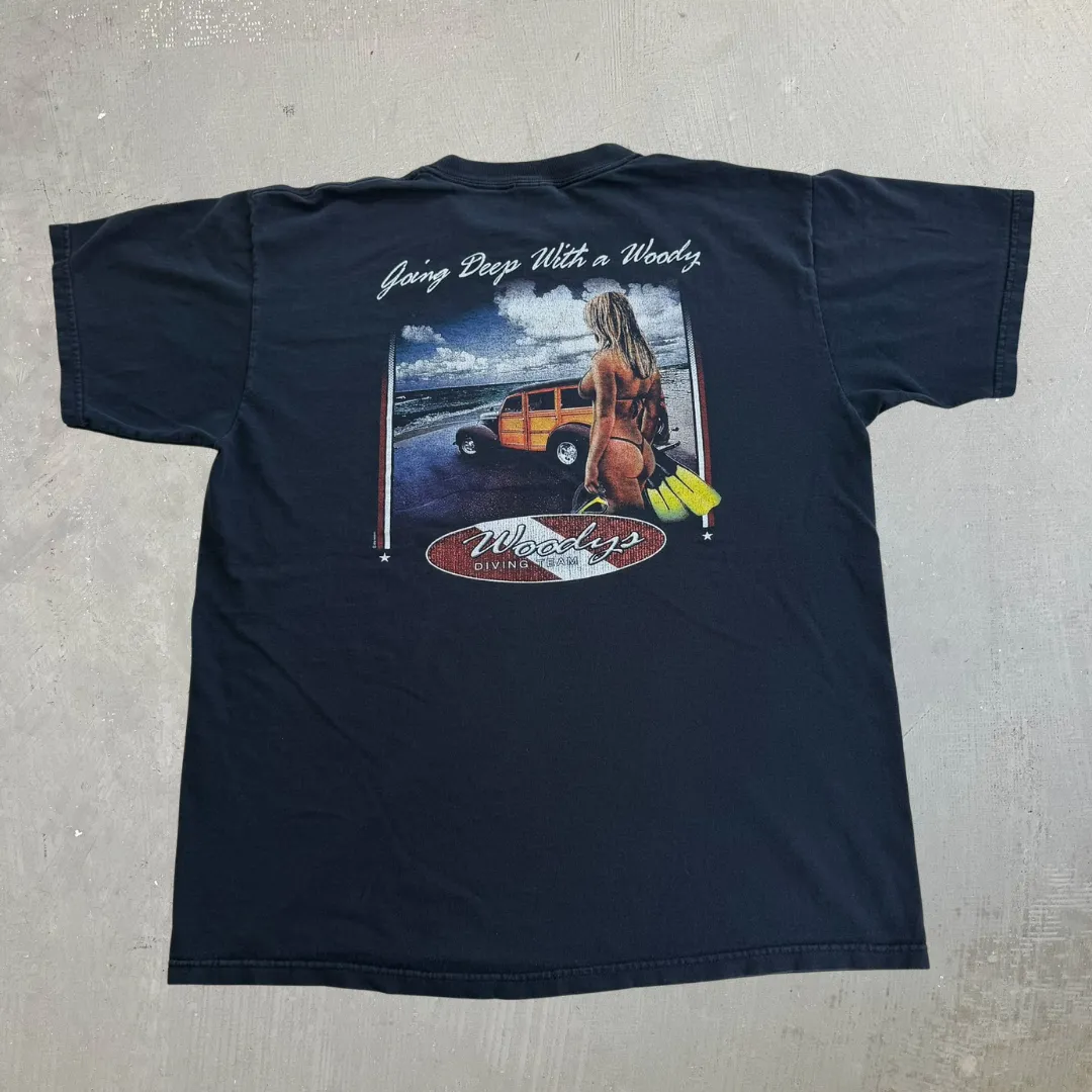 J- Vintage '99 Maui & Sons Woody's Driving Team Graphic Tee - L sold by HG Vintage product image thumbnail 3