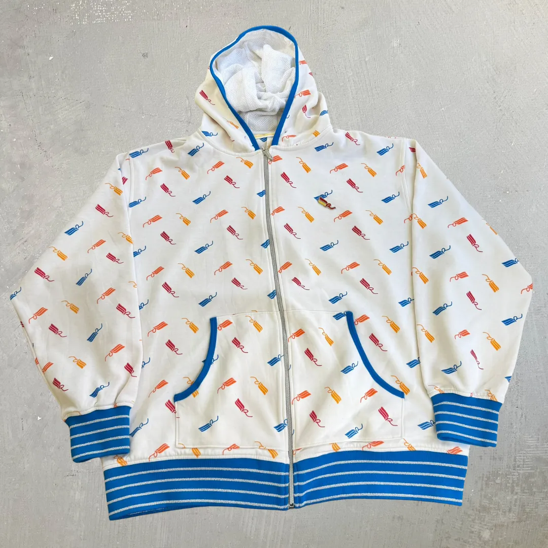 J- Vintage Rocawear Logo All Over Print Zip Up Hoodie - 2XL sold by HG Vintage