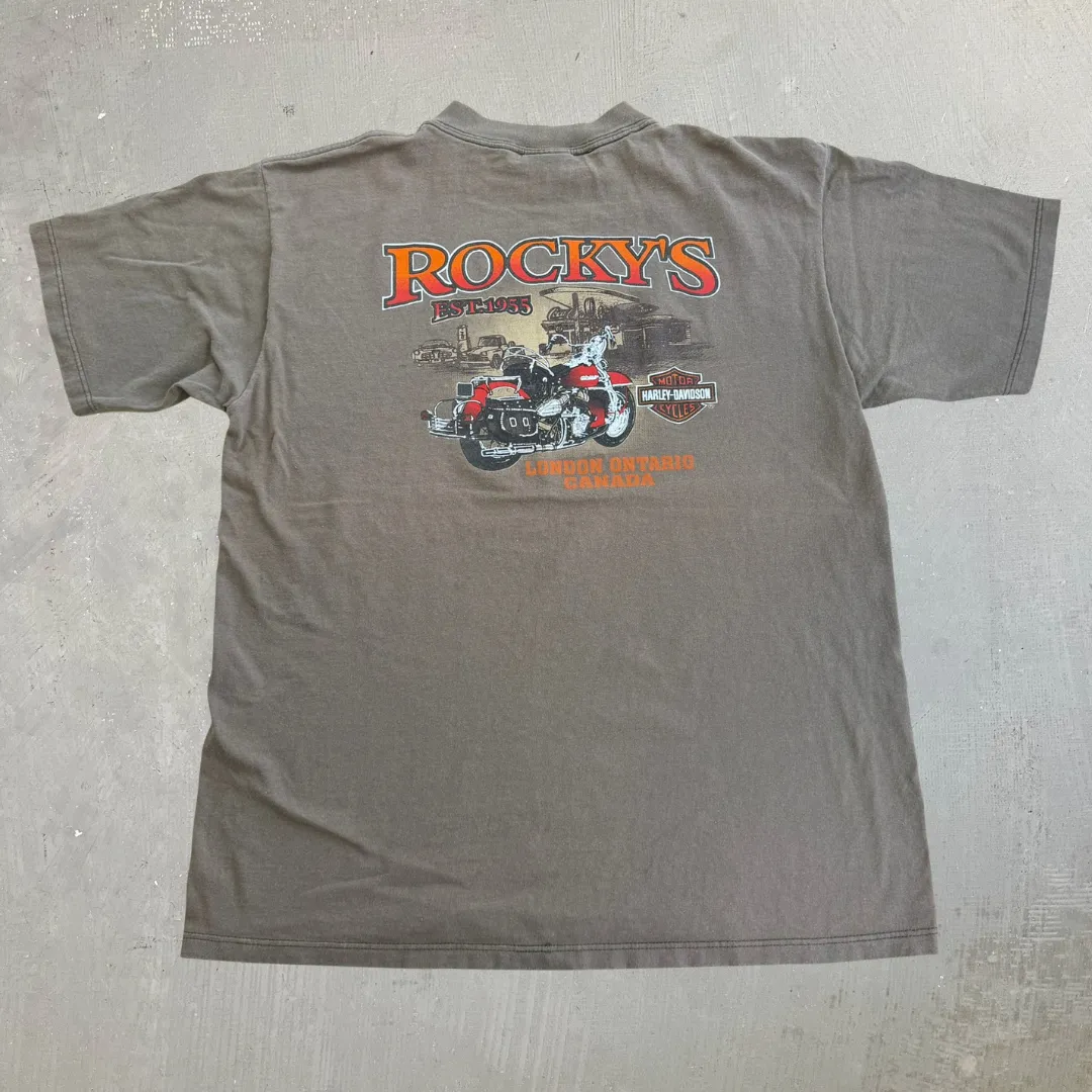 J- Vintage Harley Davidson London Ontario Canada Graphic Tee - XL sold by HG Vintage product image thumbnail 3