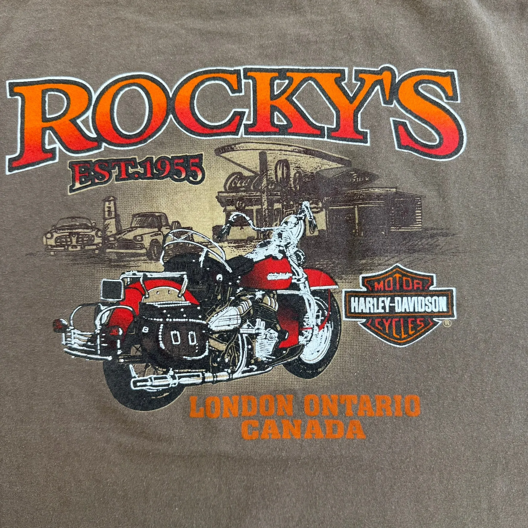 J- Vintage Harley Davidson London Ontario Canada Graphic Tee - XL sold by HG Vintage product image thumbnail 4