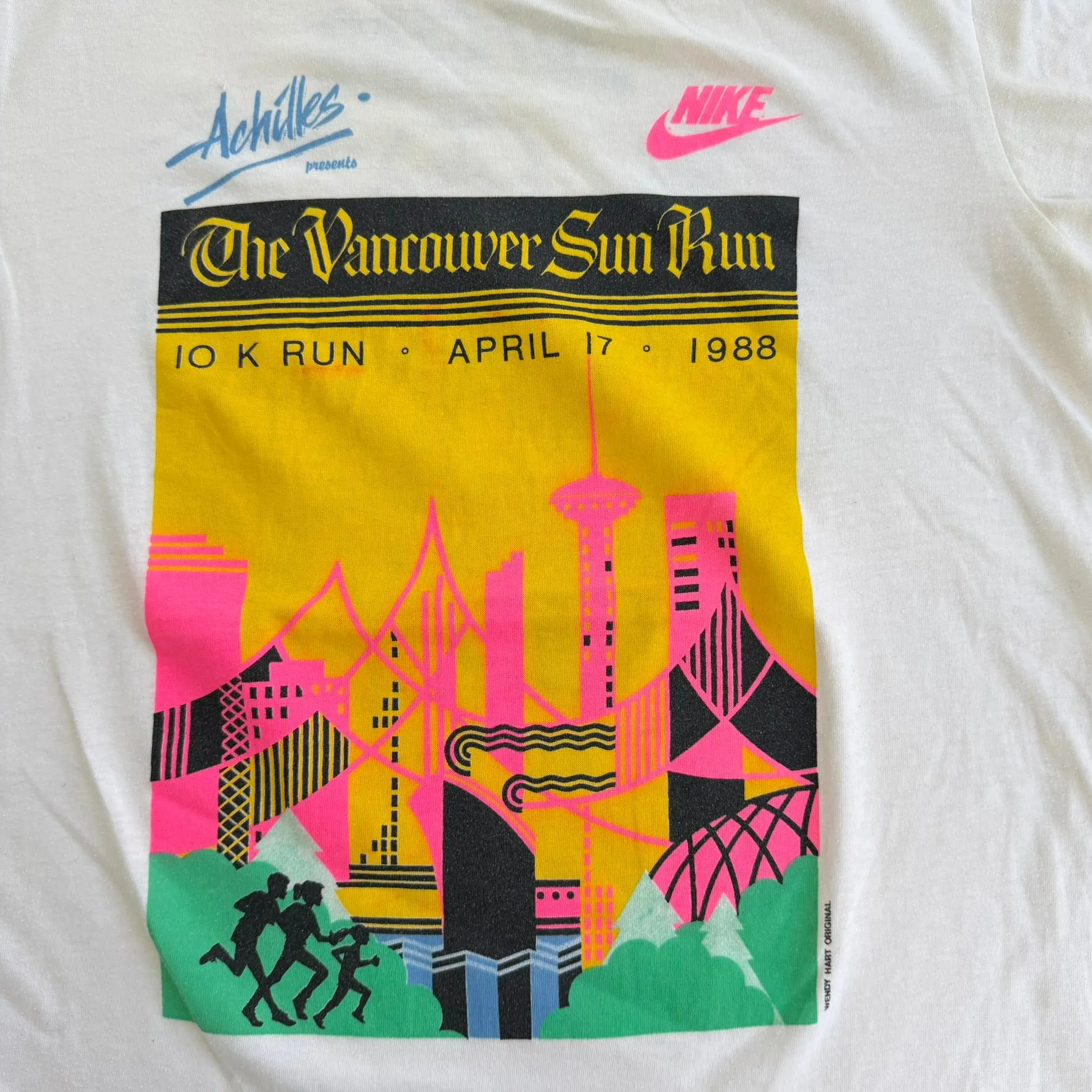 J- Vintage '89 Nike Vancouver Sun Run 10KM Graphic Single Stitch Tee - L sold by HG Vintage product image thumbnail 2