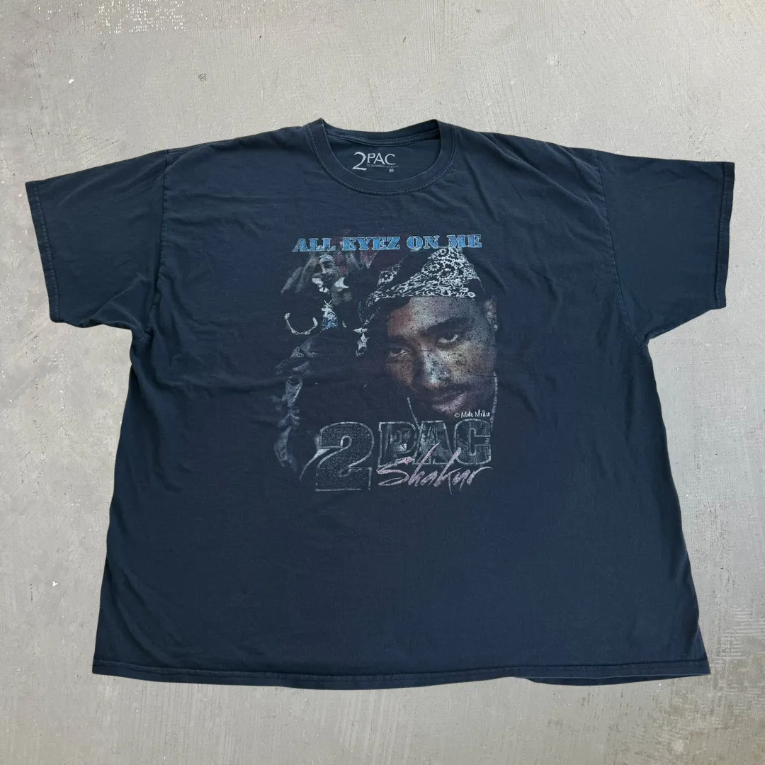 J- '21 Tupac Shakur All Eyes On Me Graphic & Text Tee - XL sold by HG Vintage