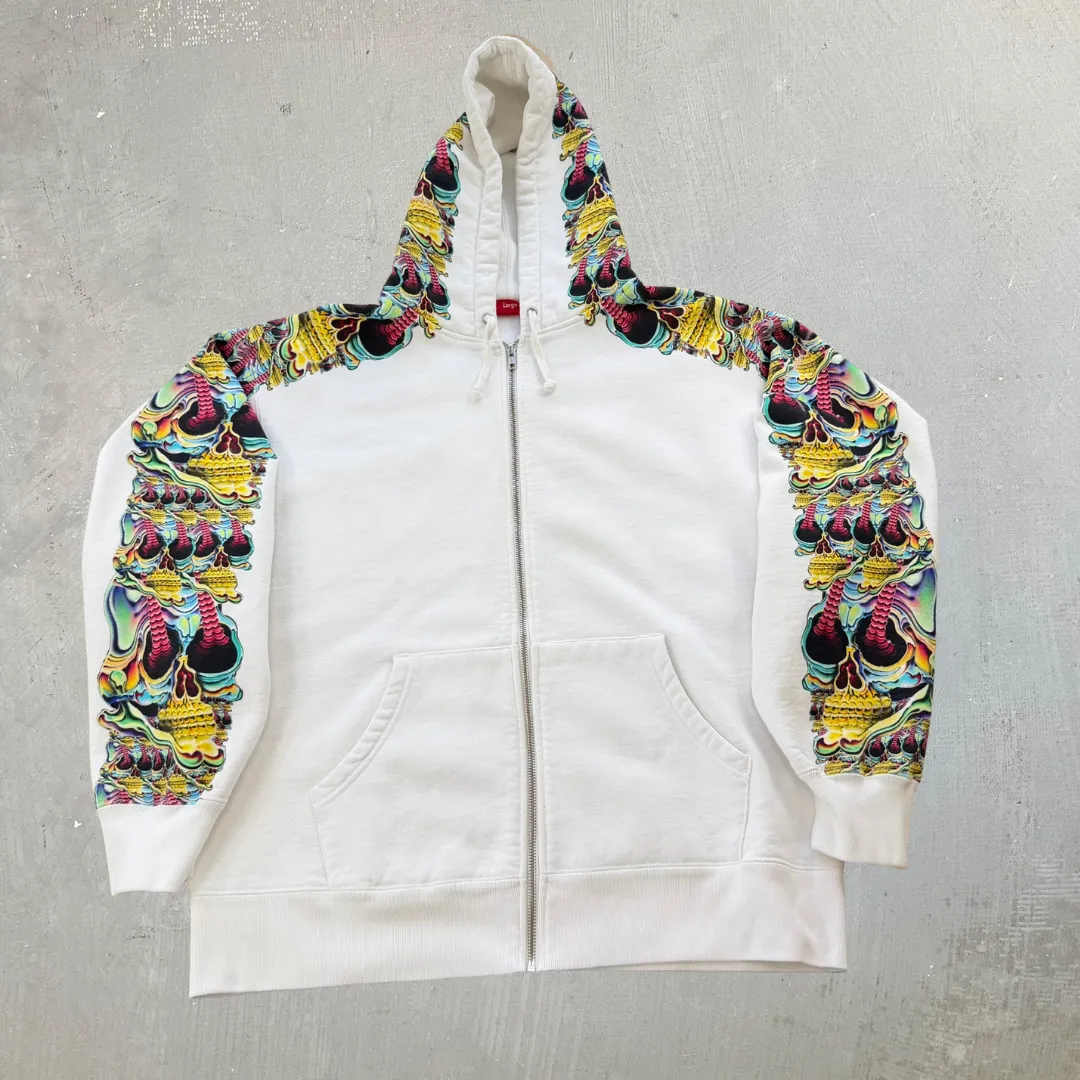 J- Supreme FW22 Skulls Zip Up Hoodie - L sold by HG Vintage