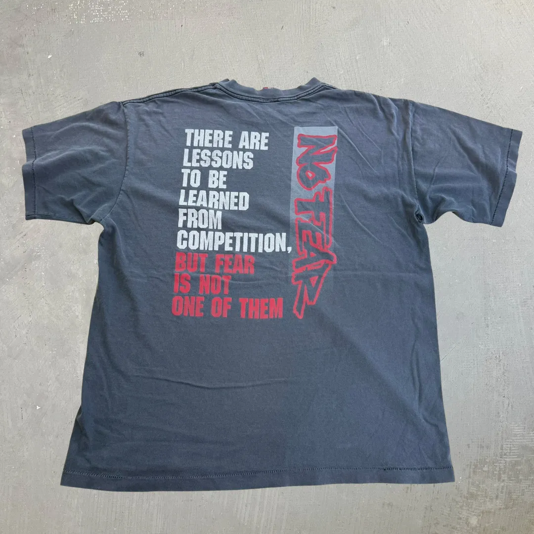 J- Vintage 90s No Fear Lessons In Competitions Graphic Made In USA Single Stitch Tee - XL sold by HG Vintage product image thumbnail 3