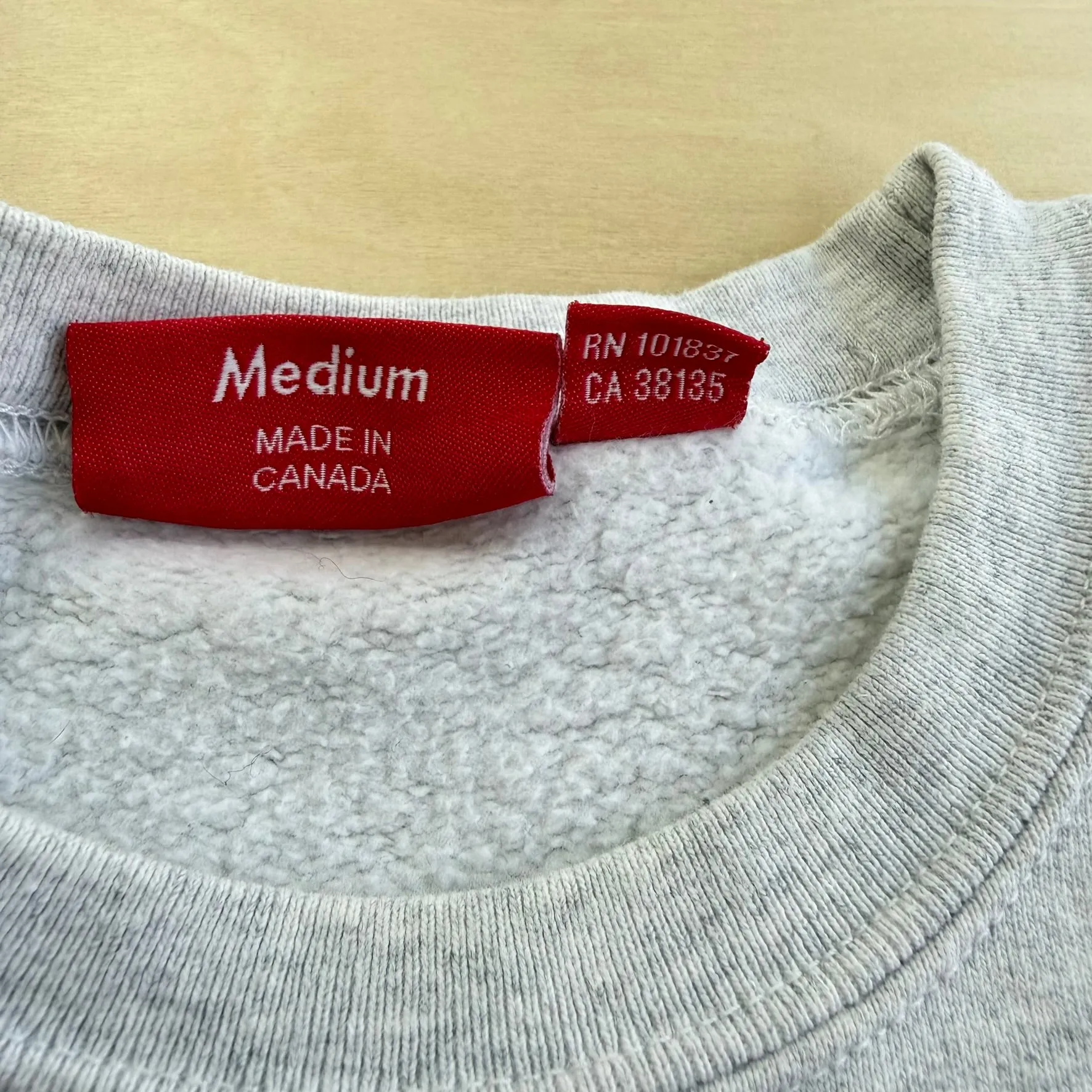 J- Supreme SS21 Small Box Logo Embroidered Grey Crewneck - M sold by HG Vintage product image thumbnail 5