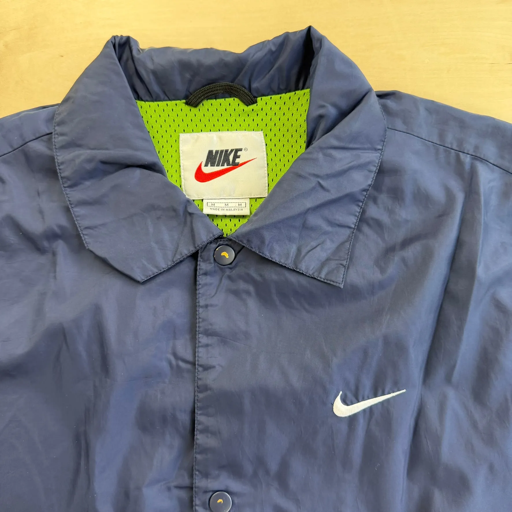 J- Vintage 90s Nike Embroidered Swoosh Coach Jacket - M (fits L) sold by HG Vintage product image thumbnail 2