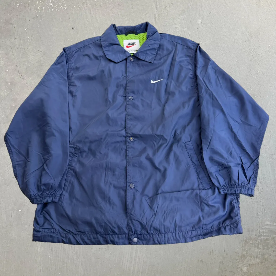 J- Vintage 90s Nike Embroidered Swoosh Coach Jacket - M (fits L) sold by HG Vintage