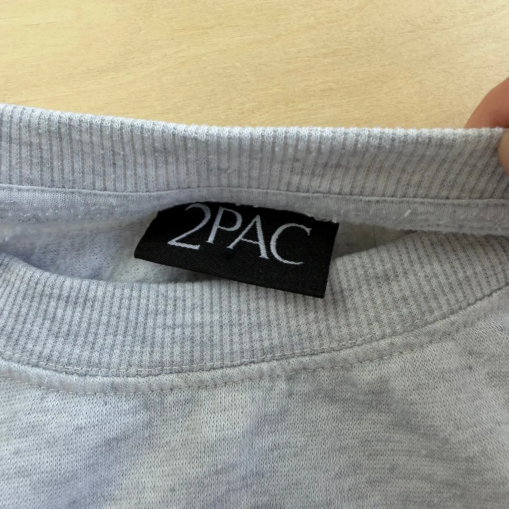 J- Tupac Shakur Me Against The World Picture & Text Crewneck - L sold by HG Vintage product image thumbnail 3