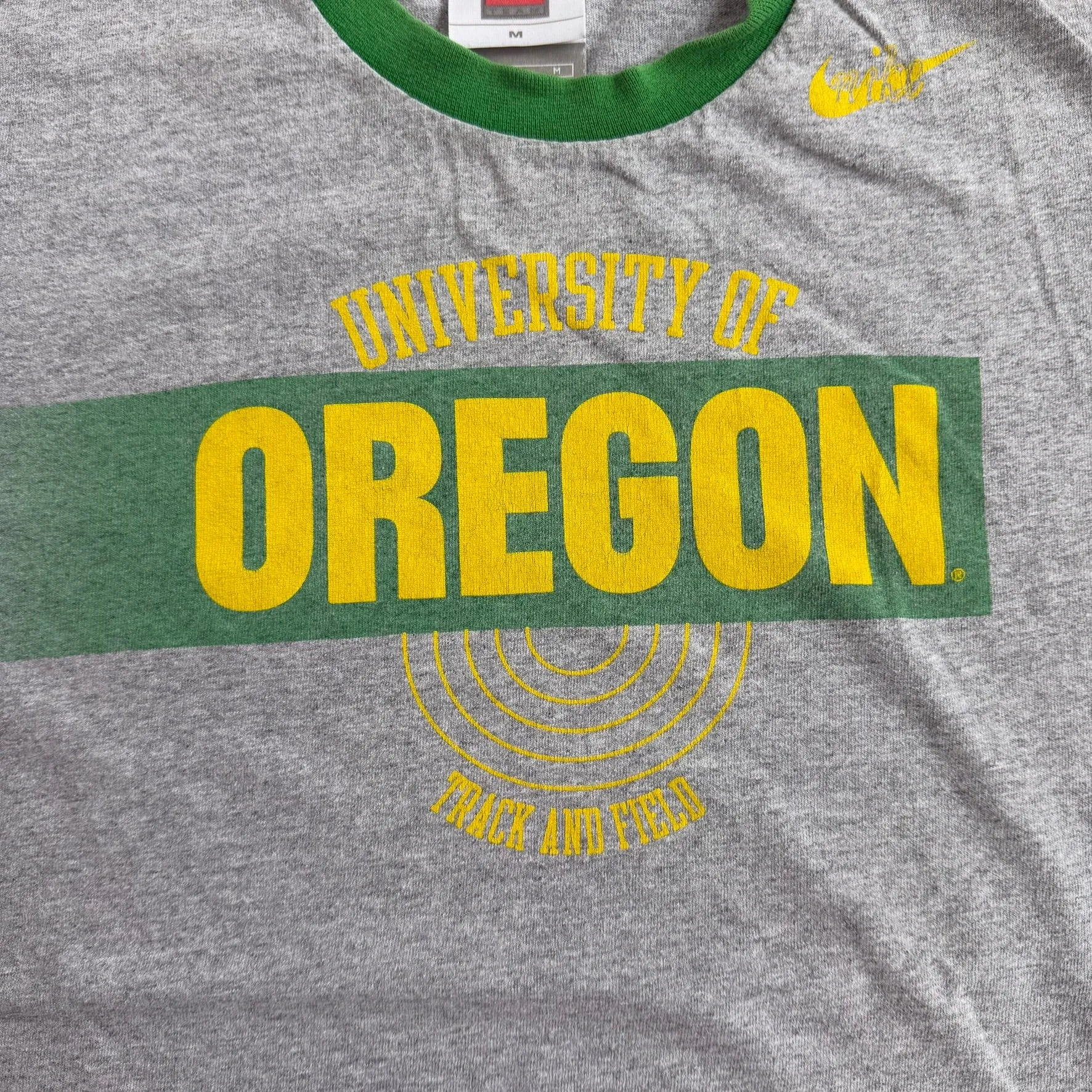J- Vintage 00s Nike Team University Of Oregon Track & Field Graphic Ringer Tee - M sold by HG Vintage product image thumbnail 2