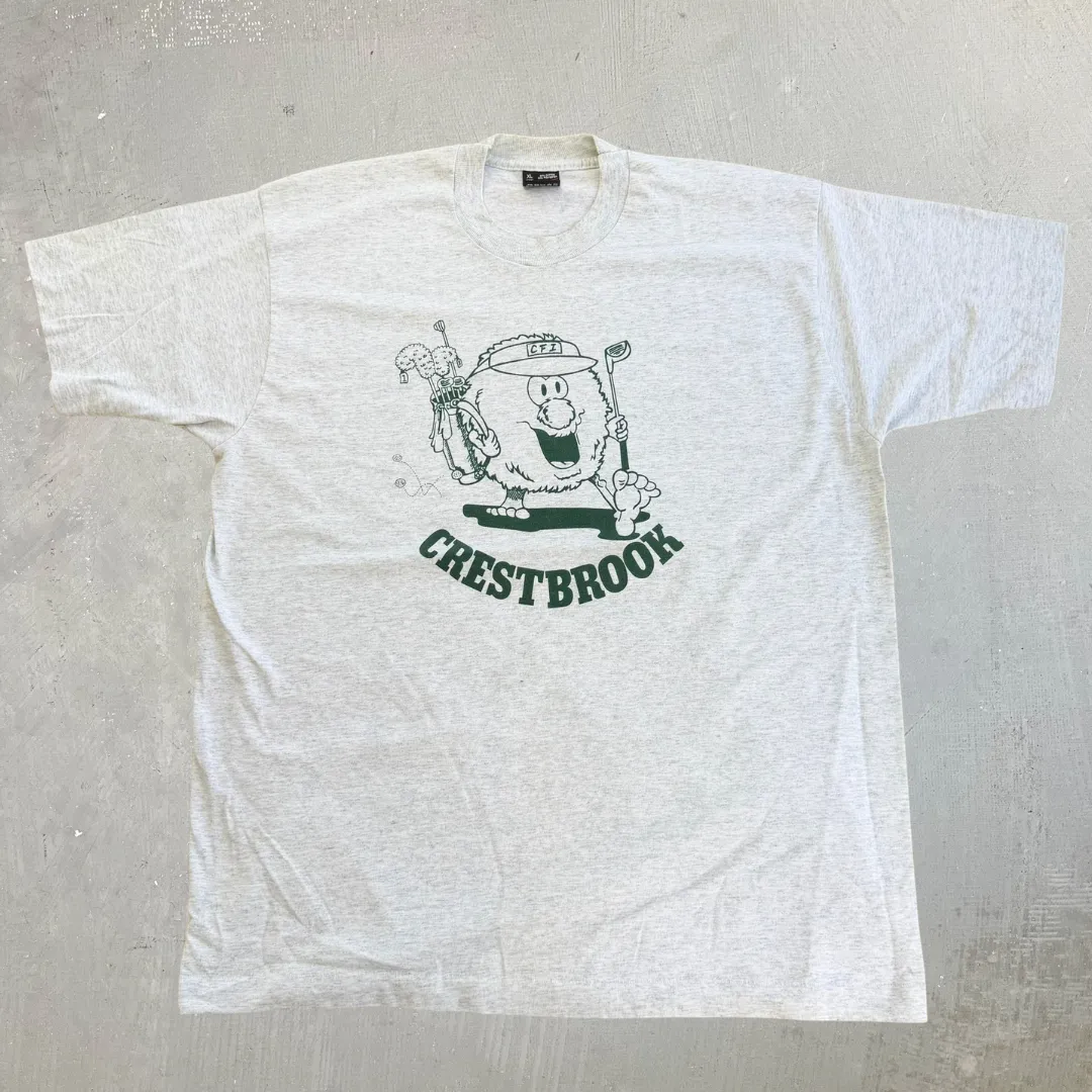 J- Vintage Crestbrook Golf Graphic Made In USA Single Stitch Tee - XL sold by HG Vintage
