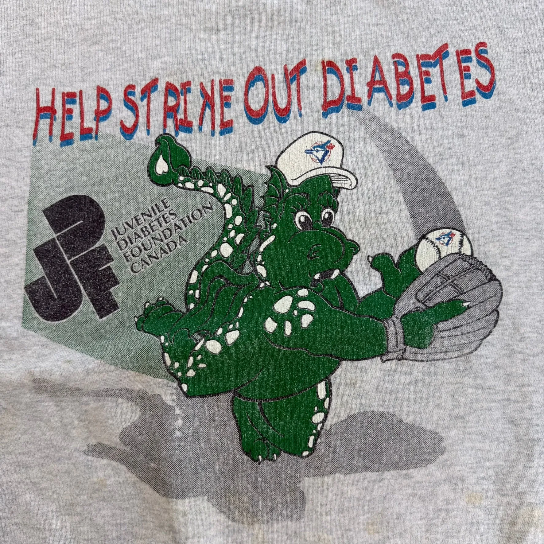 J- Vintage 90s Toronto Blue Jays Juvenile Diabetes Foundation Canada Graphic Crewneck - XL sold by HG Vintage product image thumbnail 2