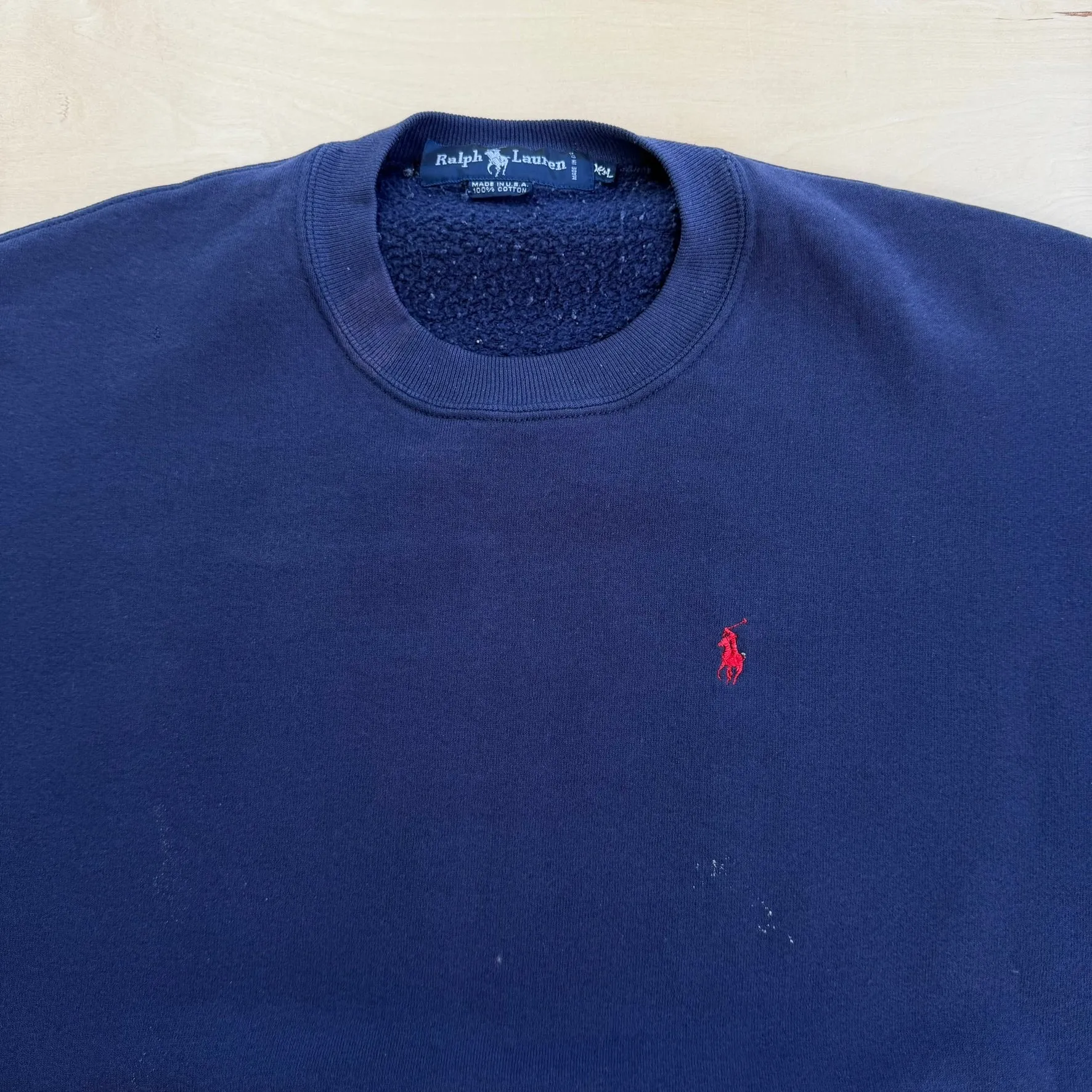 J- Vintage 90s Polo RL Embroidered Logo Made In USA Crewneck - XL sold by HG Vintage product image thumbnail 2