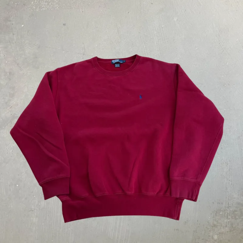 J- Vintage 90s Polo RL Embroidered Logo Made In USA Crewneck - L made by HG Vintage