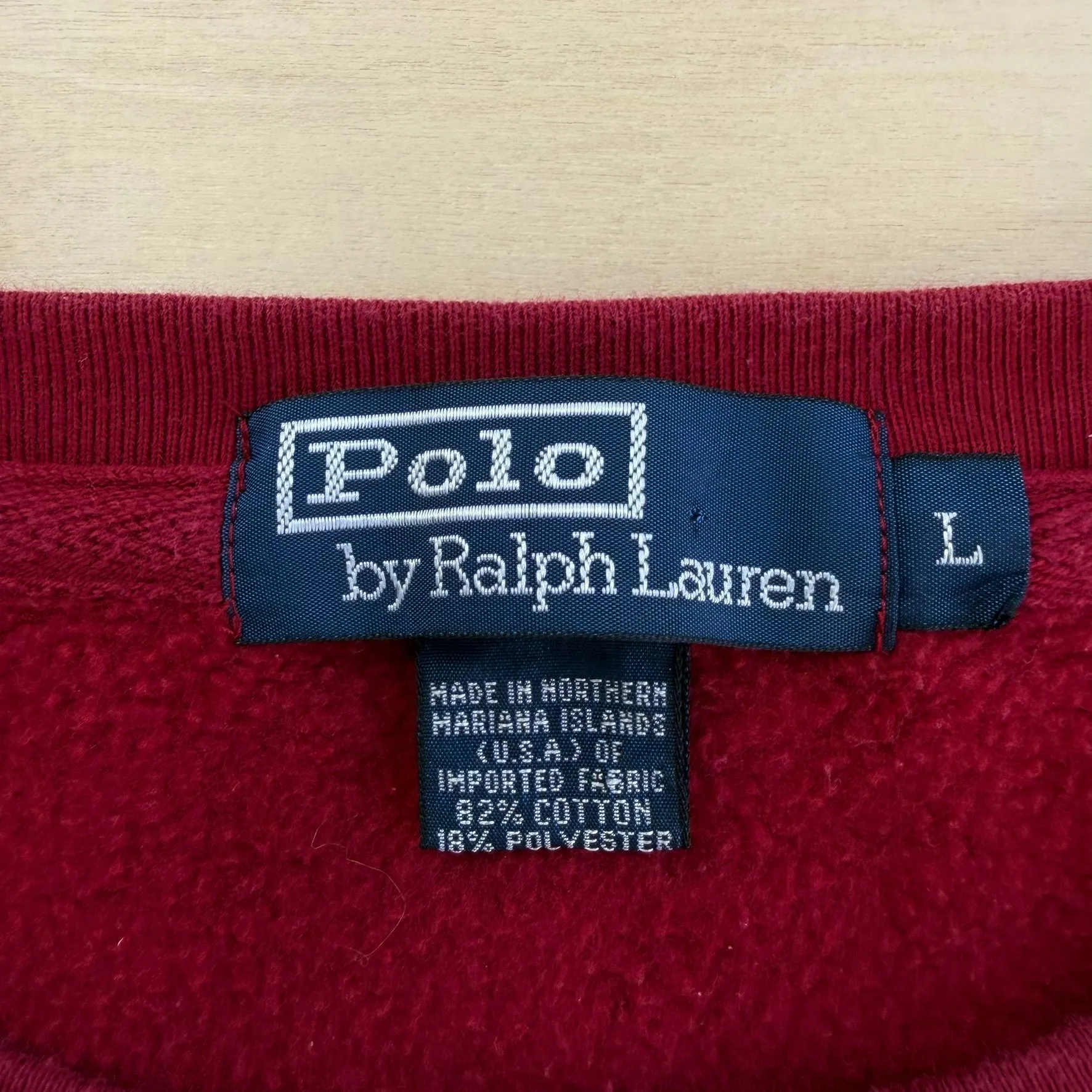 J- Vintage 90s Polo RL Embroidered Logo Made In USA Crewneck - L sold by HG Vintage product image thumbnail 4