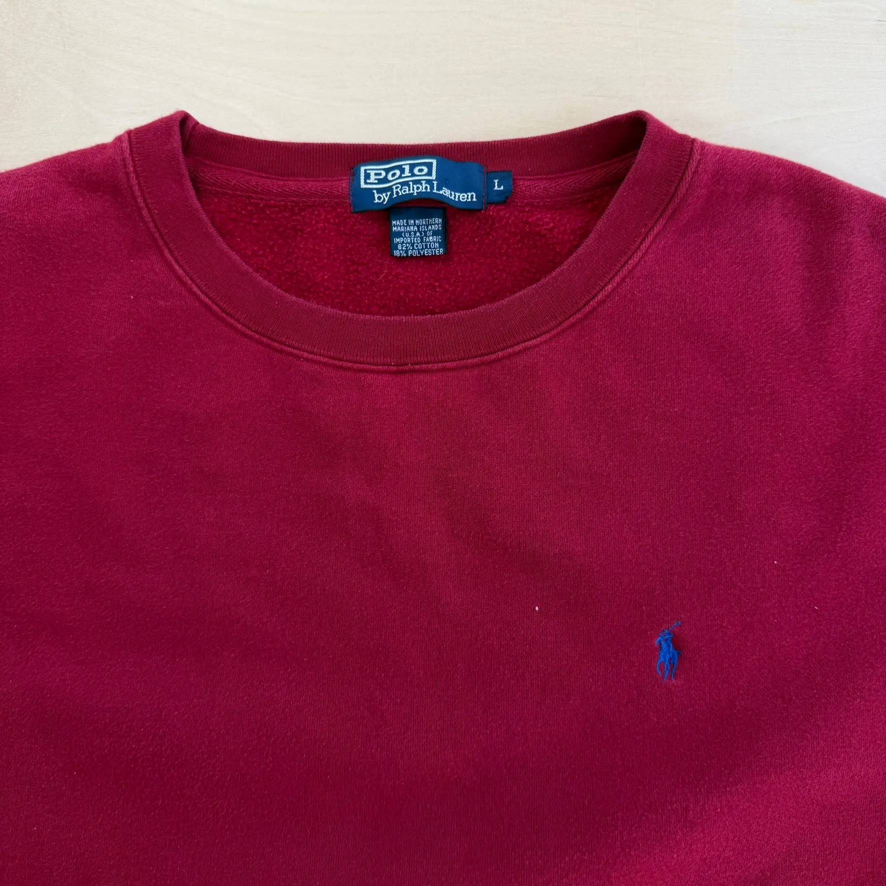 J- Vintage 90s Polo RL Embroidered Logo Made In USA Crewneck - L sold by HG Vintage product image thumbnail 2