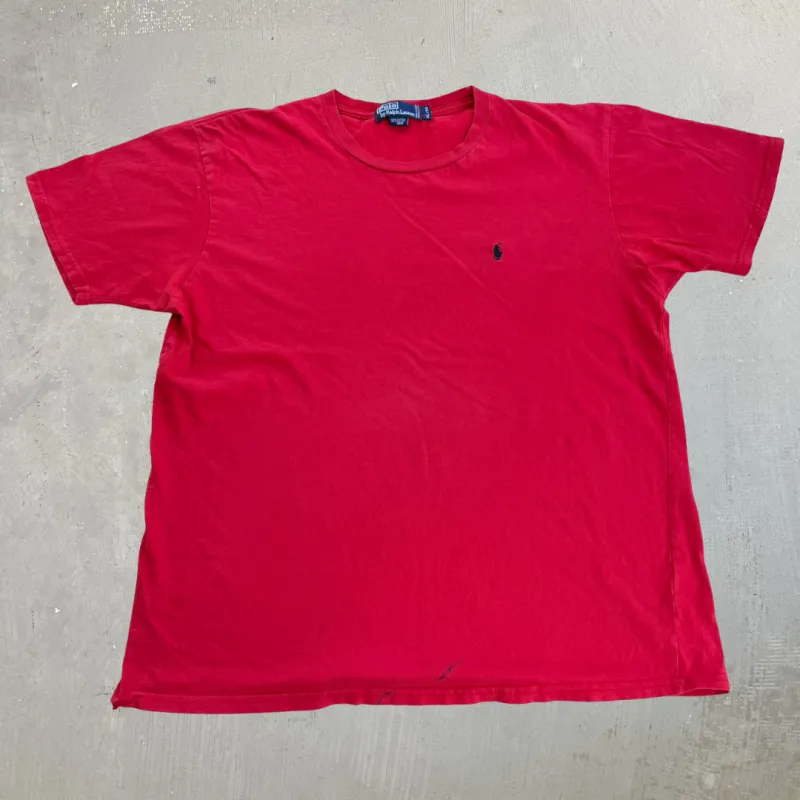 J- Vintage 90s Polo RL Embroidered Logo Made In Canada Tee - XL made by HG Vintage