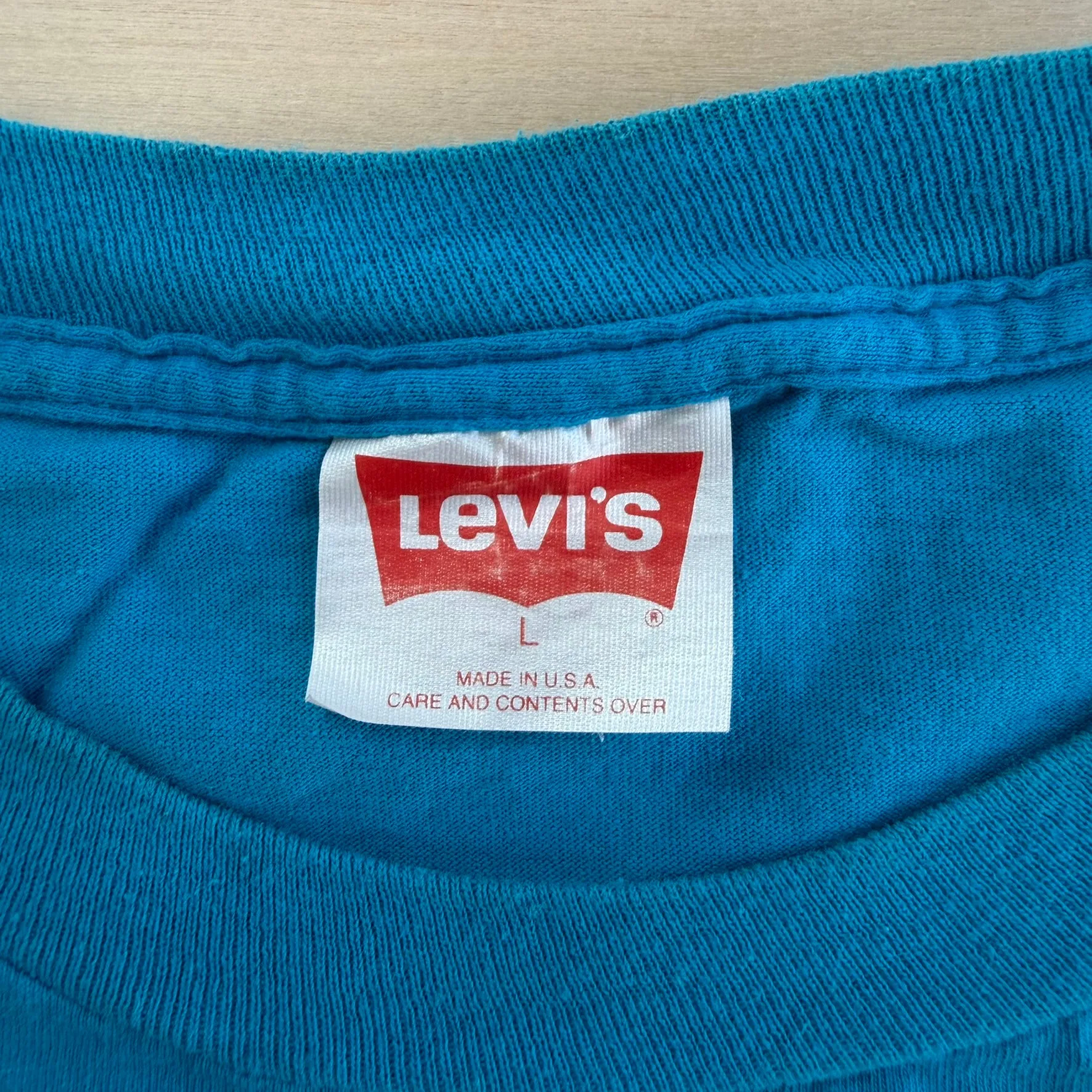 J- Vintage Levi's 501 Graphic Made In USA Single Stitch Tee - L sold by HG Vintage product image thumbnail 3