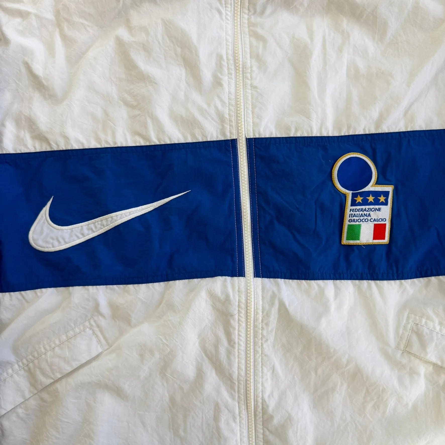 J- Vintage 90s Nike Italy National Football Team Training Lightweight Jacket - XL sold by HG Vintage product image thumbnail 2