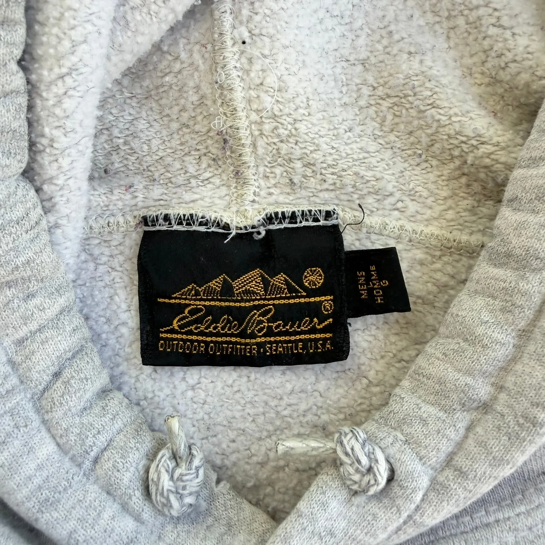 J- Vintage Eddie Bauer Text Made In USA Hoodie - L sold by HG Vintage product image thumbnail 4