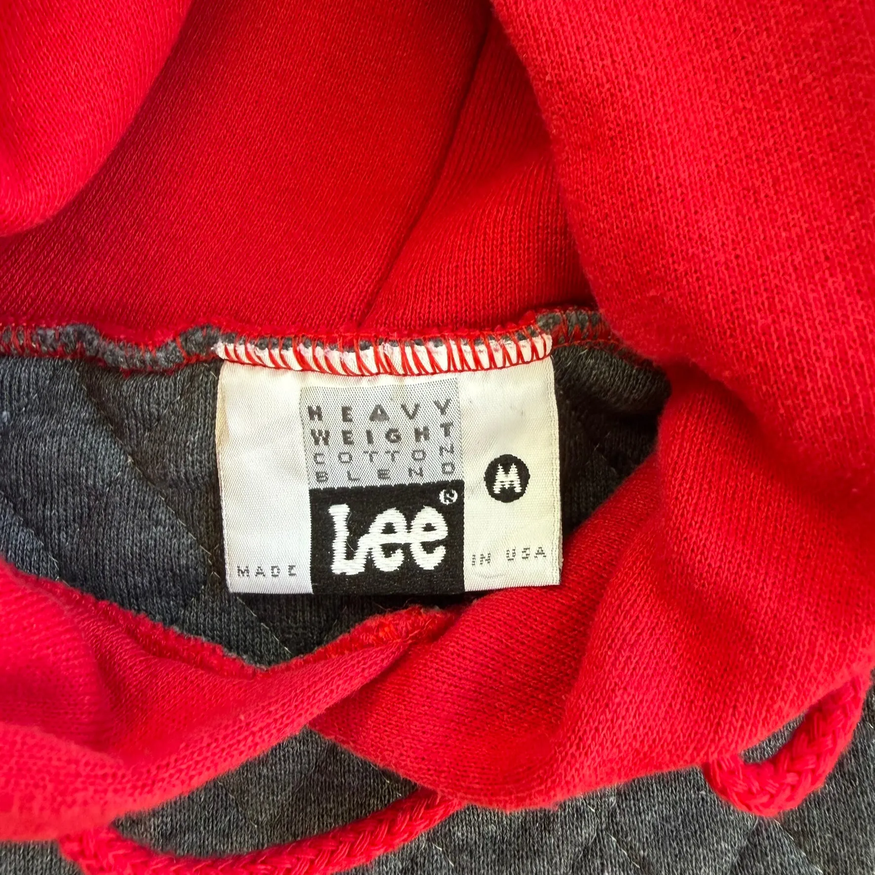 J- Vintage '91 Harley Davidson Motorcycle Text Made In USA Lee Tag Pullover Hoodie - M sold by HG Vintage product image thumbnail 5