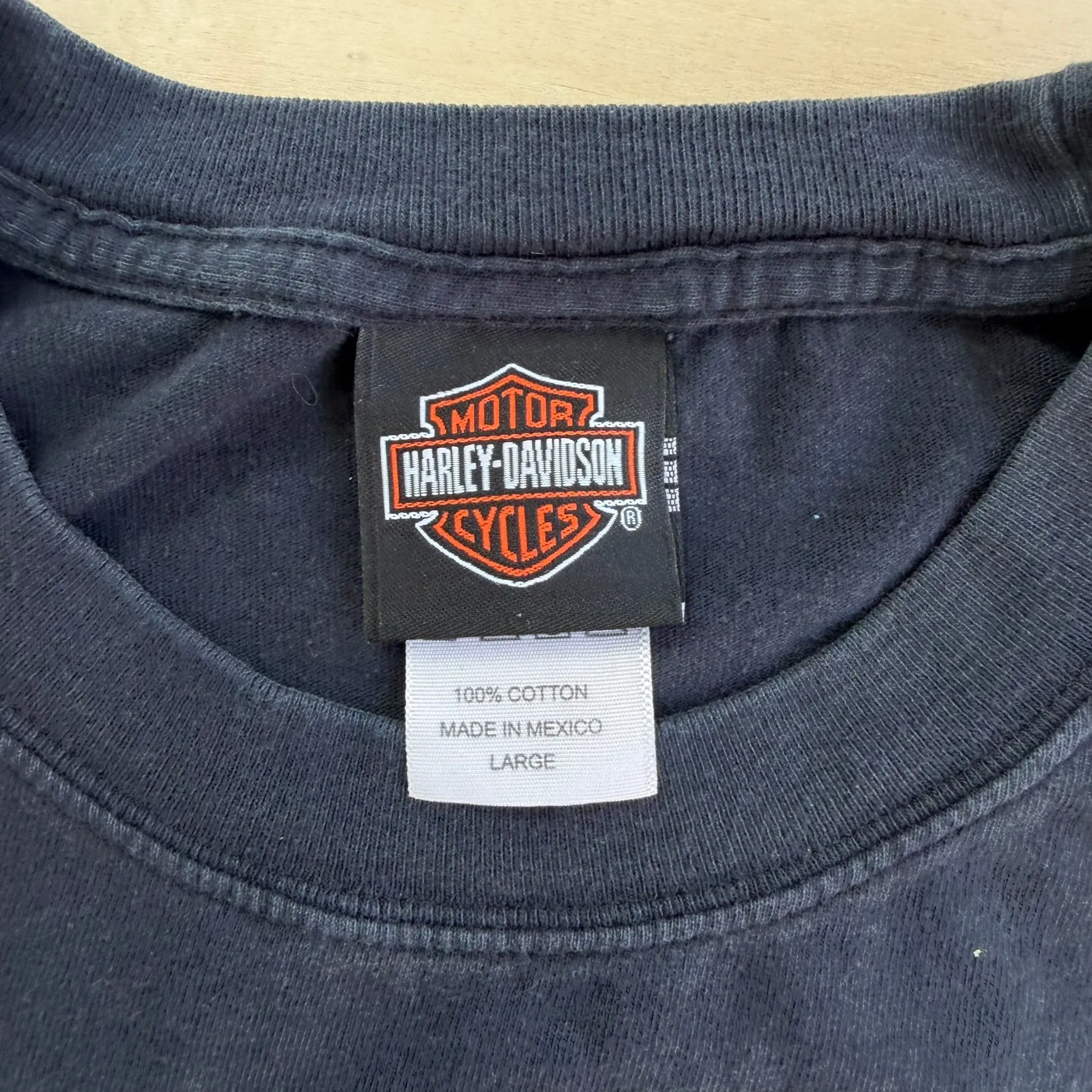 J- Vintage '07 Harley Davidson Columbus Ct Graphic & Text Long Sleeve Tee - L sold by HG Vintage product image thumbnail 5