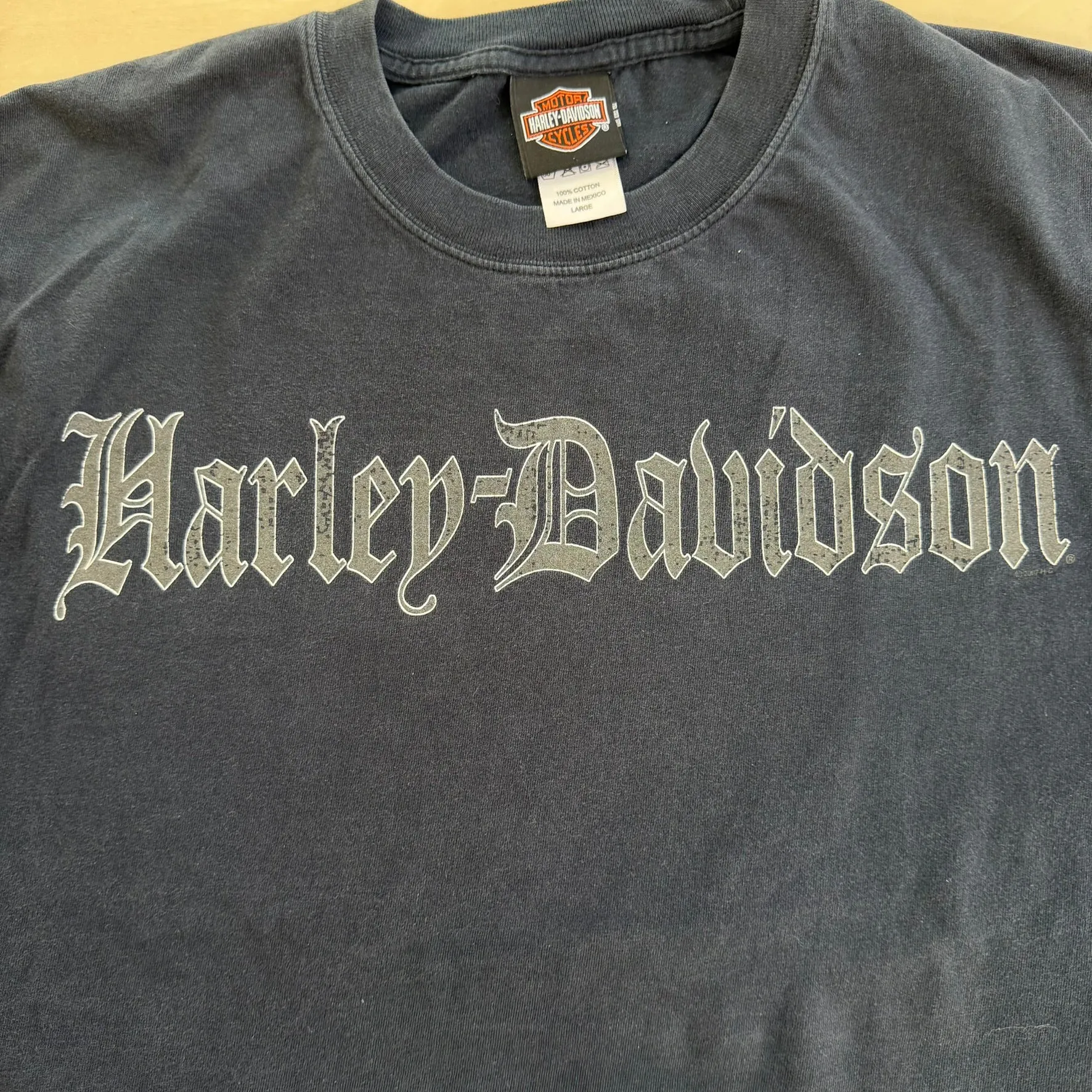 J- Vintage '07 Harley Davidson Columbus Ct Graphic & Text Long Sleeve Tee - L sold by HG Vintage product image thumbnail 2