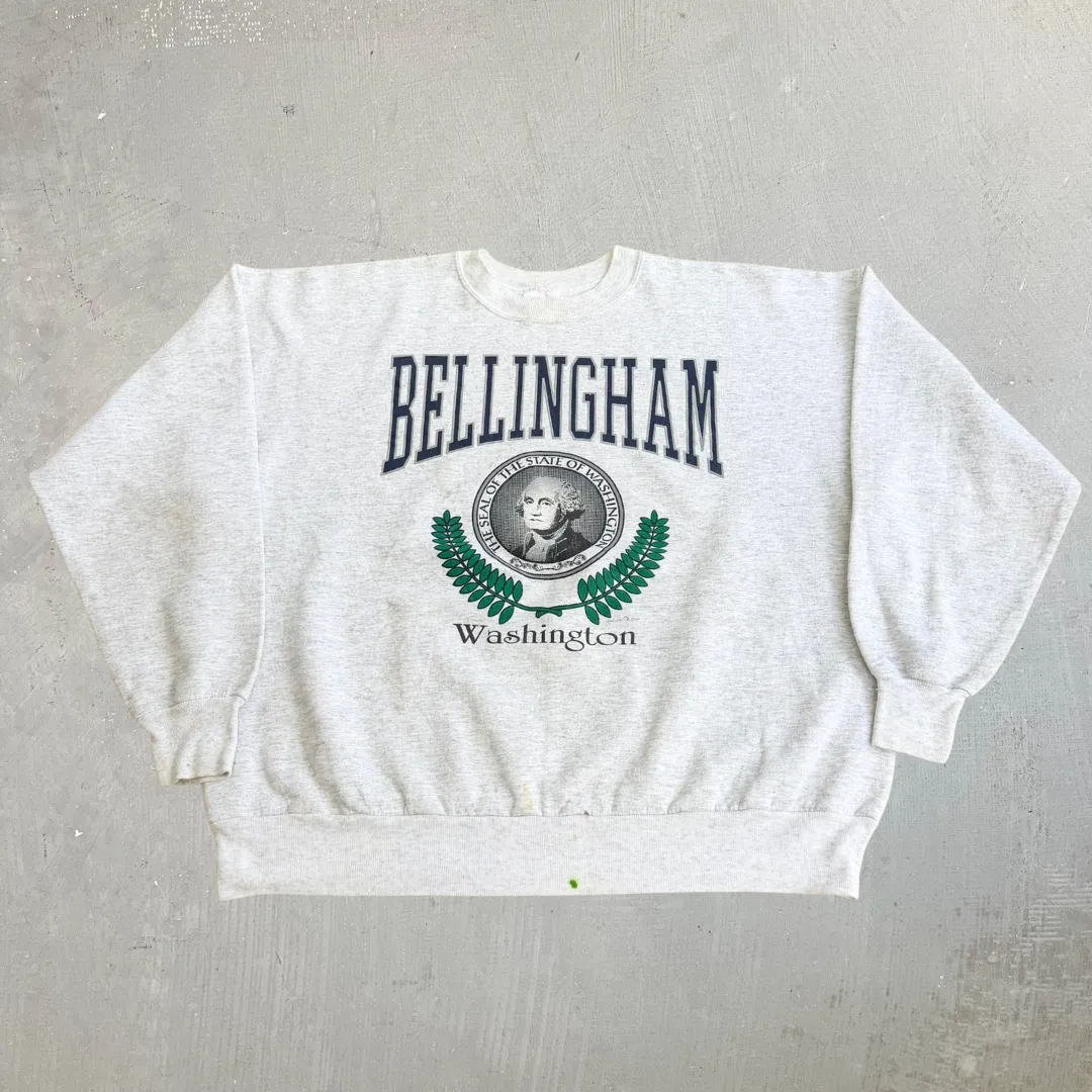 J- Vintage '87 The Seal Of George Washington Bellingham Washington Graphic Crewneck - XL sold by HG Vintage