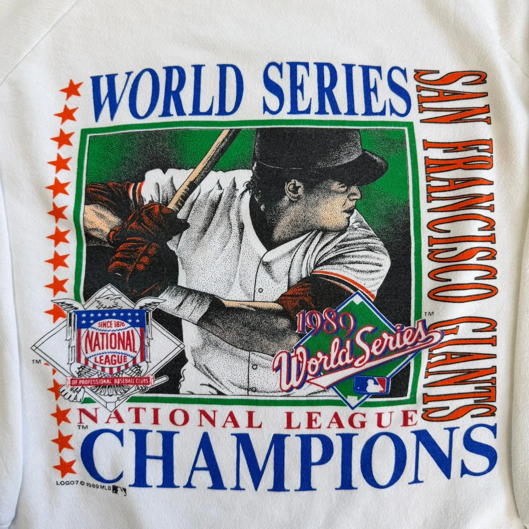 J- Vintage '89 San Francisco Giants MLB World Series Champions Graphic Logo 7 Made In USA Crewneck - XL (fits L) sold by HG Vintage product image thumbnail 2