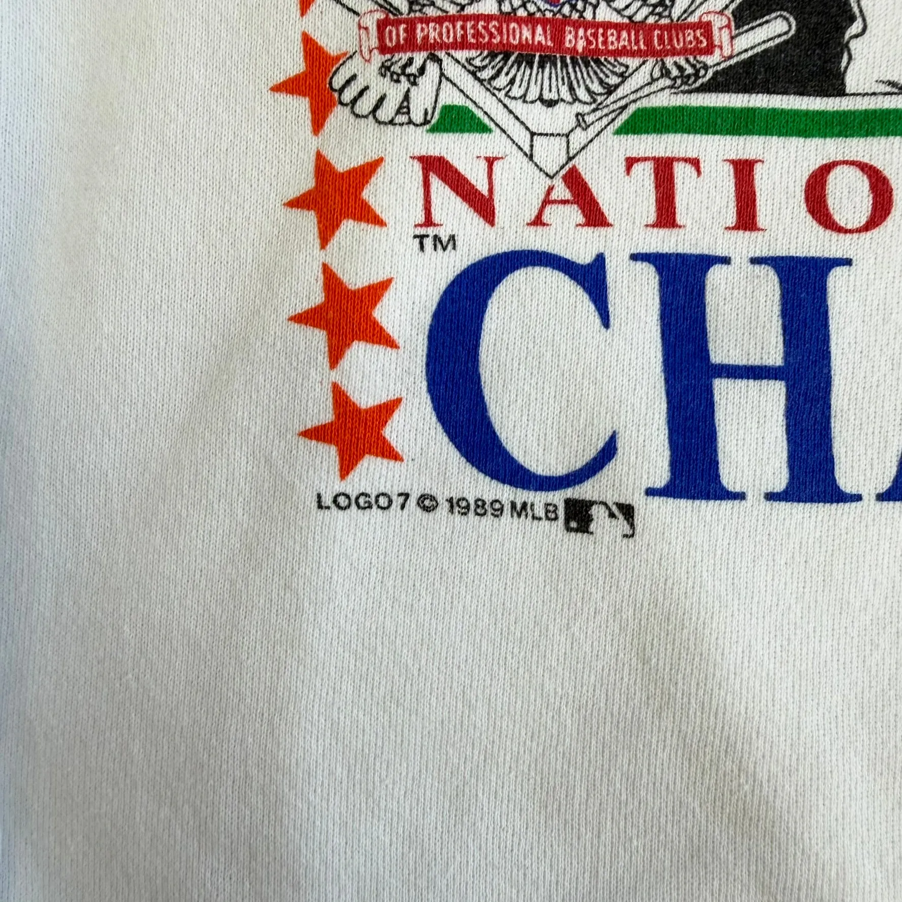 J- Vintage '89 San Francisco Giants MLB World Series Champions Graphic Logo 7 Made In USA Crewneck - XL (fits L) sold by HG Vintage product image thumbnail 3
