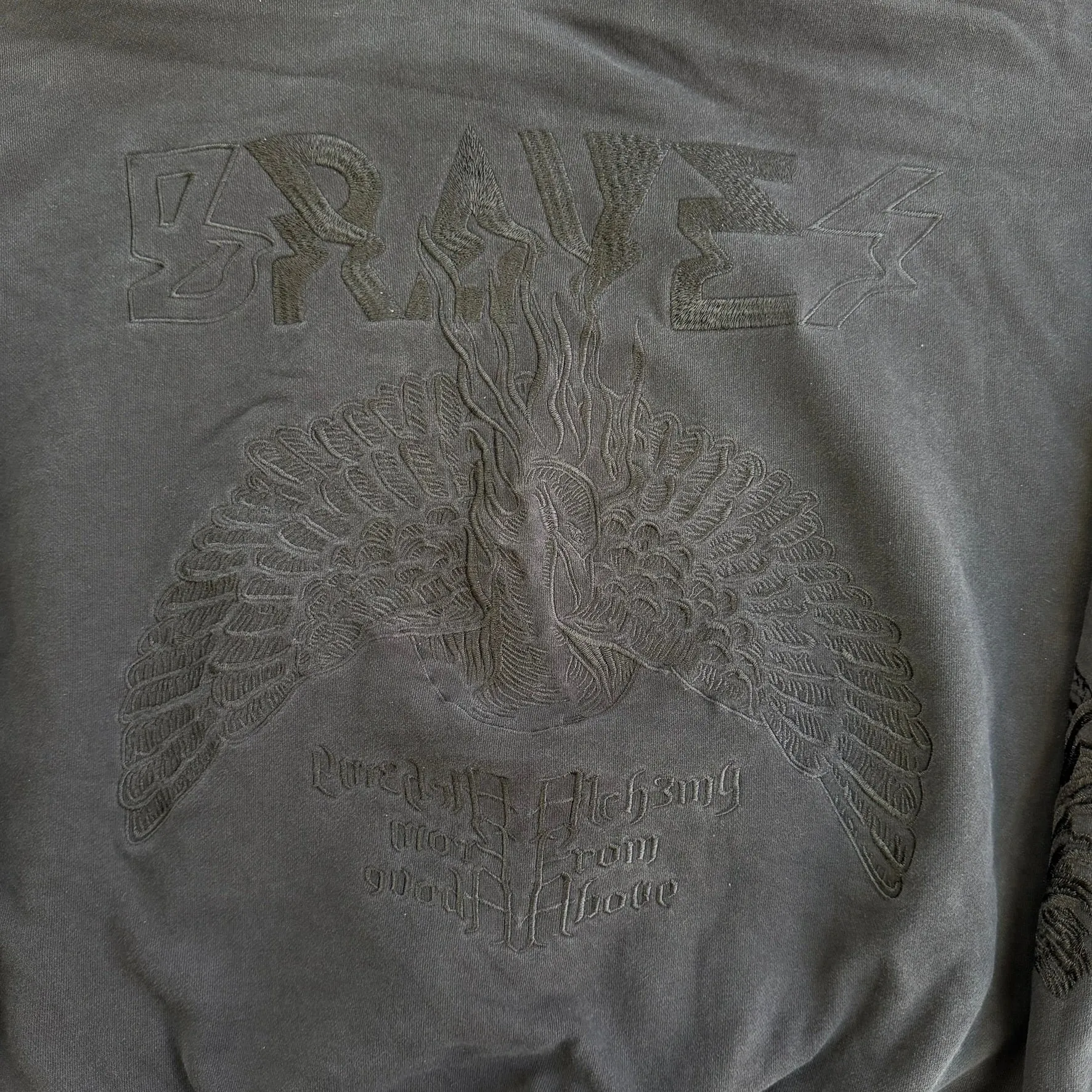 J- Vintage Diesel The Future Is Here Now Embroidered Swirl Hoodie - L sold by HG Vintage product image thumbnail 5