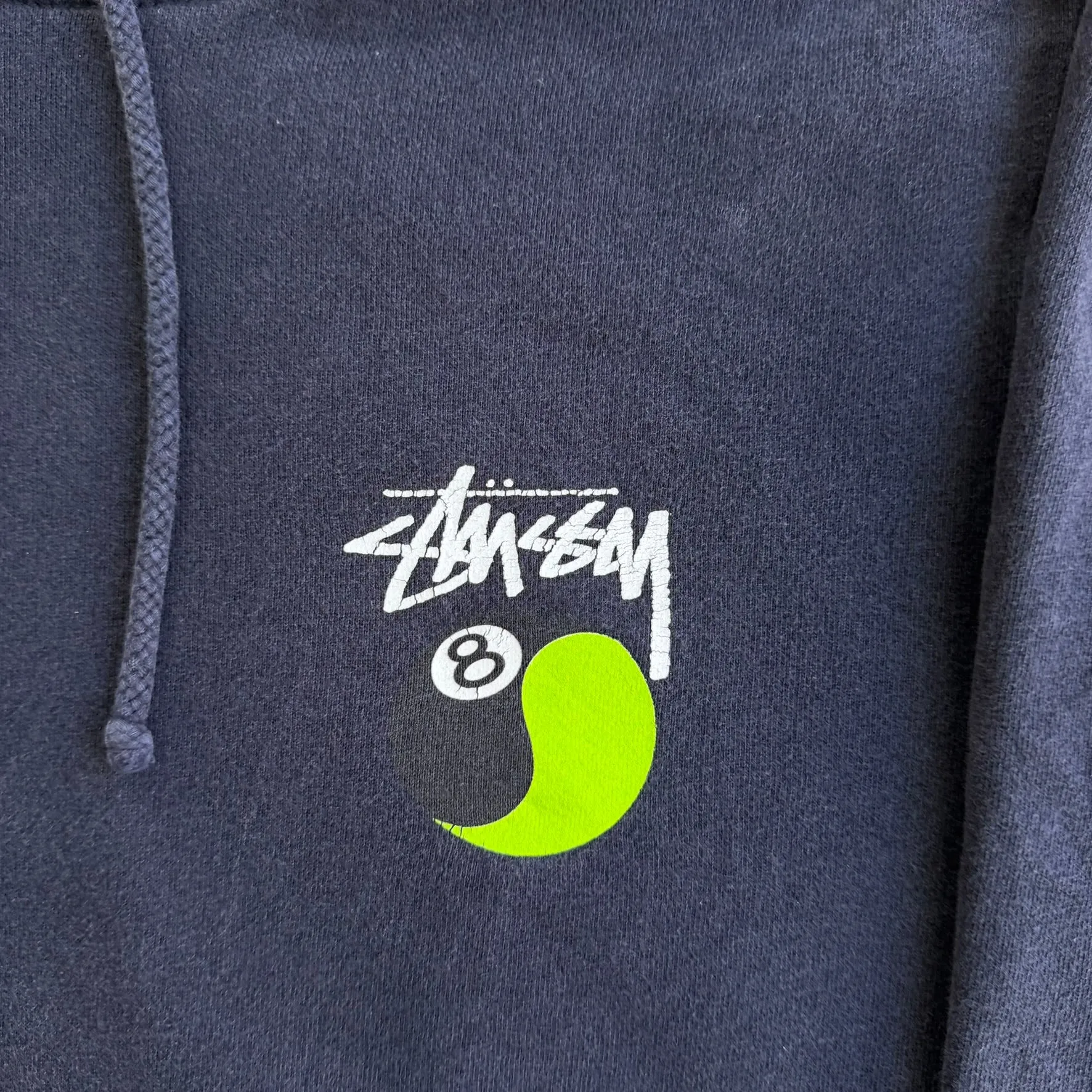 J- Vintage Stussy Ying Yang 8 Ball Graphic Made In USA Hoodie - L sold by HG Vintage product image thumbnail 3