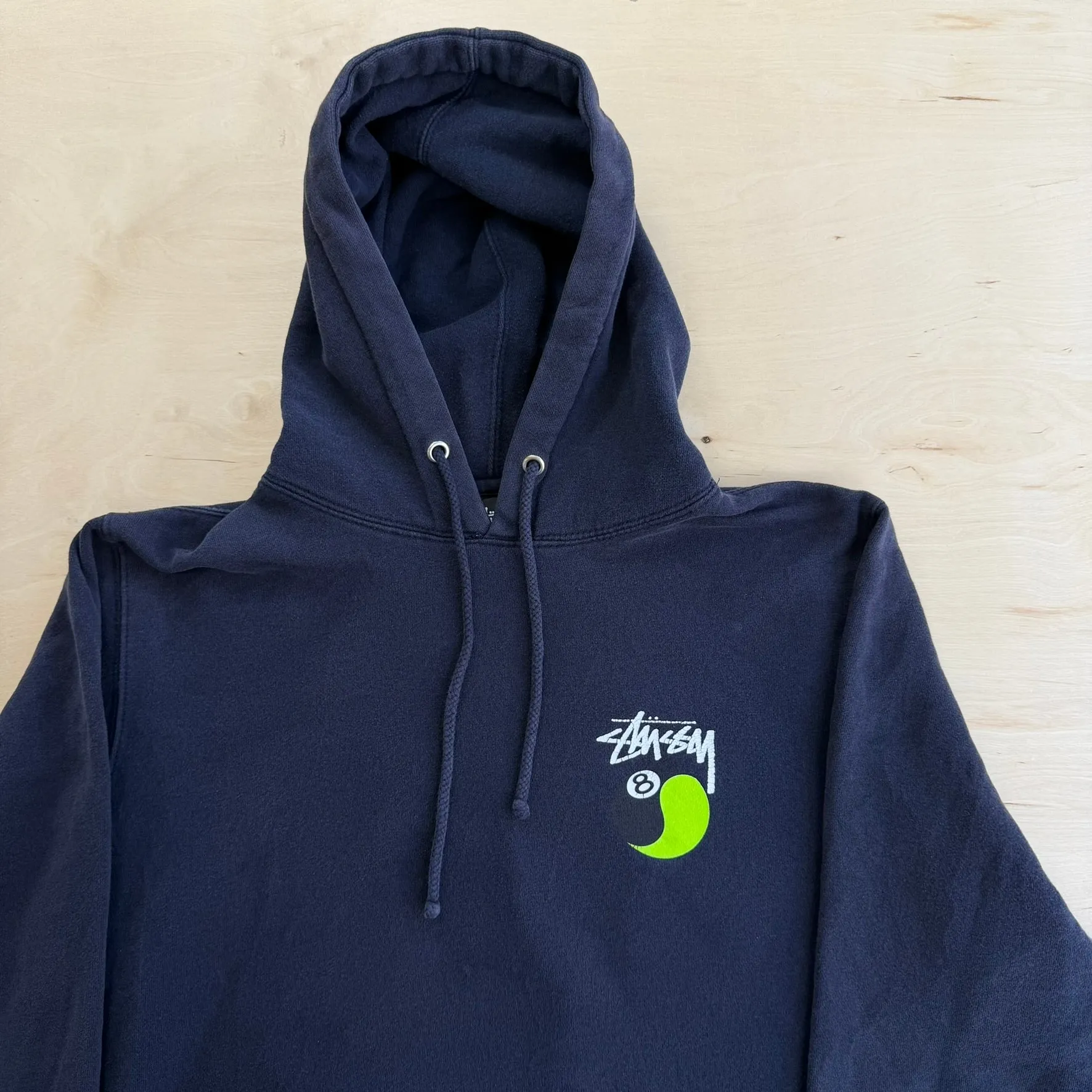 J- Vintage Stussy Ying Yang 8 Ball Graphic Made In USA Hoodie - L sold by HG Vintage product image thumbnail 2
