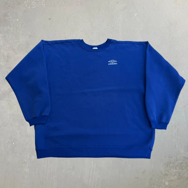 J- Vintage 90s Umbro Embroidered Logo Made In USA Crewneck - 2XL made by HG Vintage