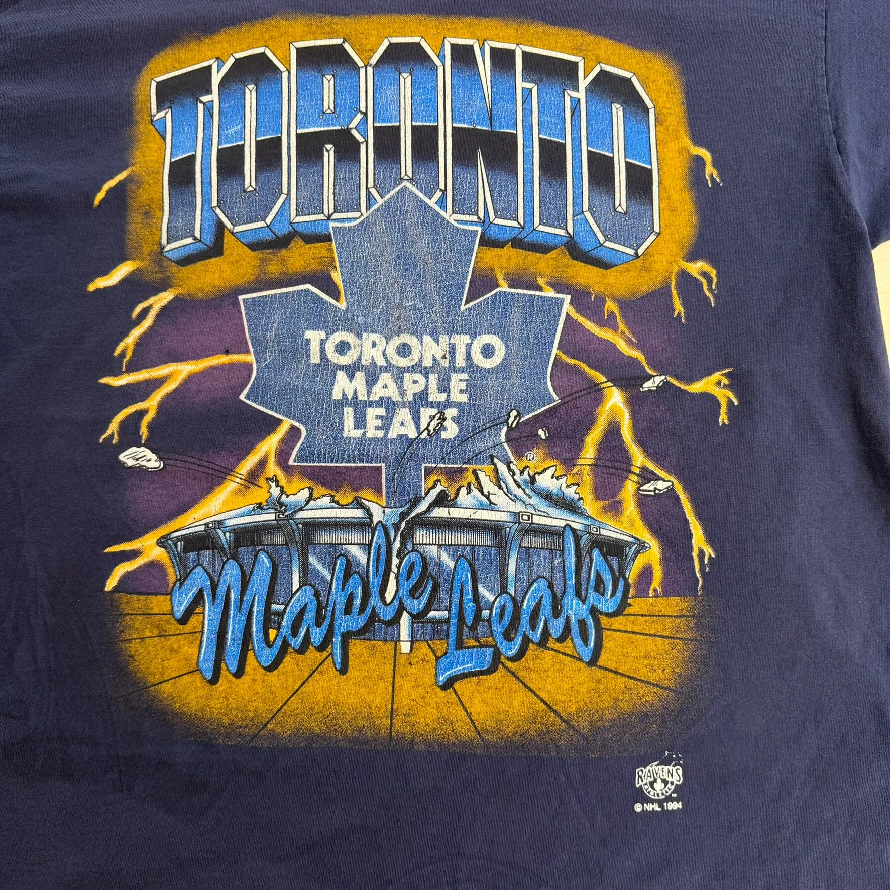 J- Vintage '94 Toronto Maple Leafs NHL Arena Graphic & Text Tee - XL sold by HG Vintage product image thumbnail 2