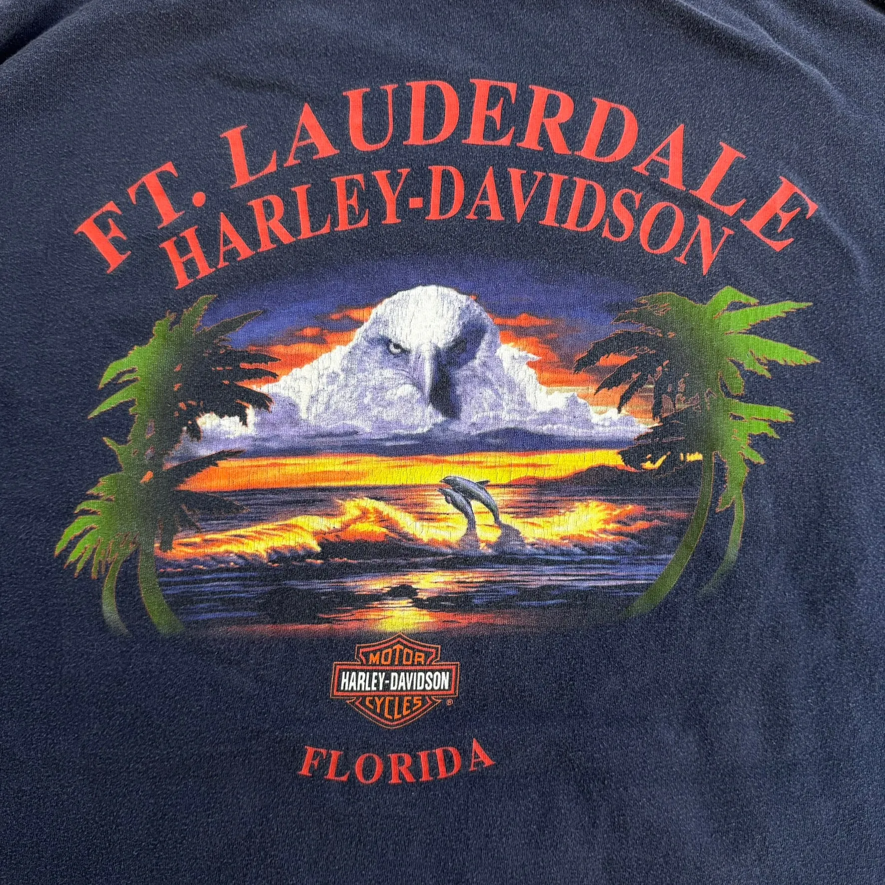 J- Vintage '00 Harley Davidson Ft Lauderdale Florida Graphic Made In USA Tee - XL sold by HG Vintage product image thumbnail 4