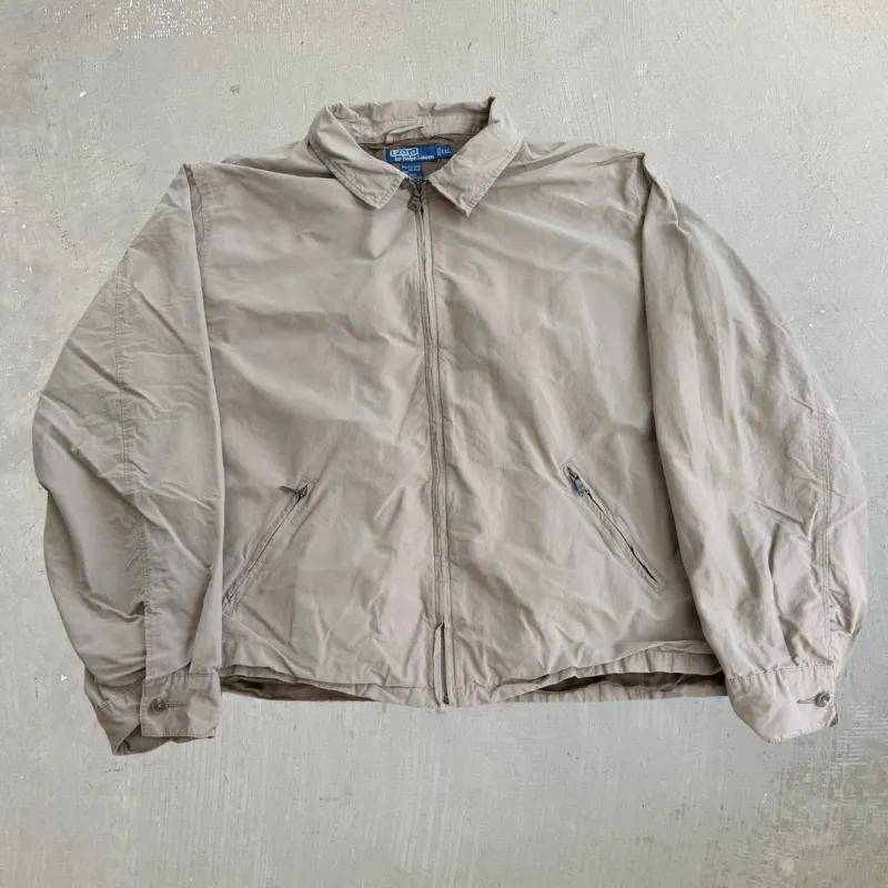 J- Vintage 90s Polo RL Zip Up Harrington Jacket - 2XL made by HG Vintage