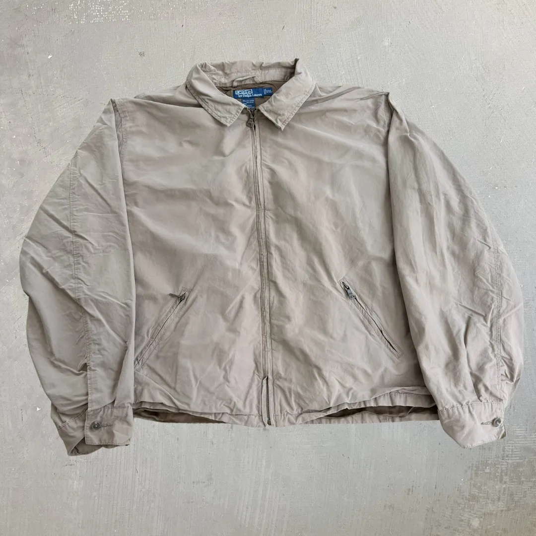 J- Vintage 90s Polo RL Zip Up Harrington Jacket - 2XL sold by HG Vintage