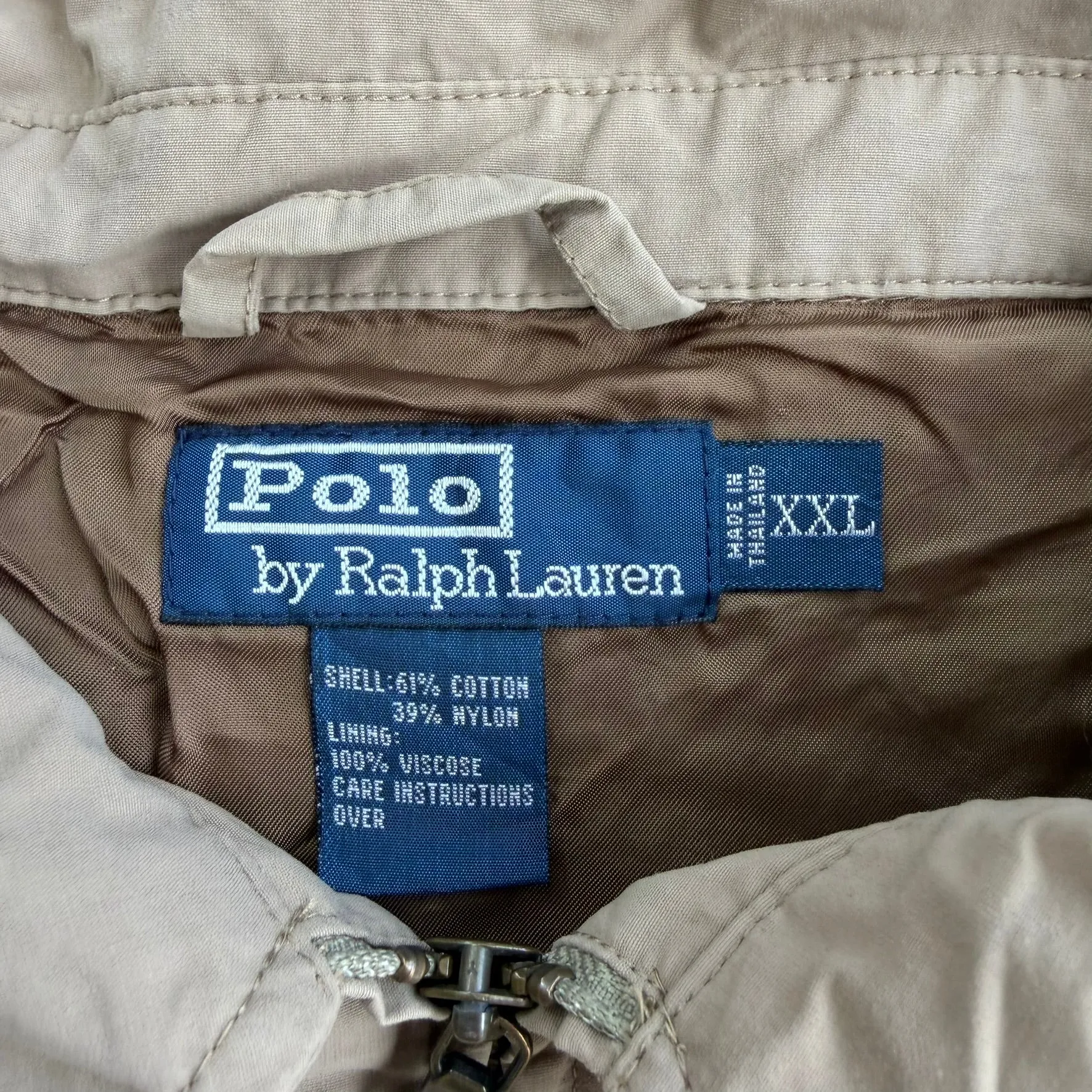 J- Vintage 90s Polo RL Zip Up Harrington Jacket - 2XL sold by HG Vintage product image thumbnail 3