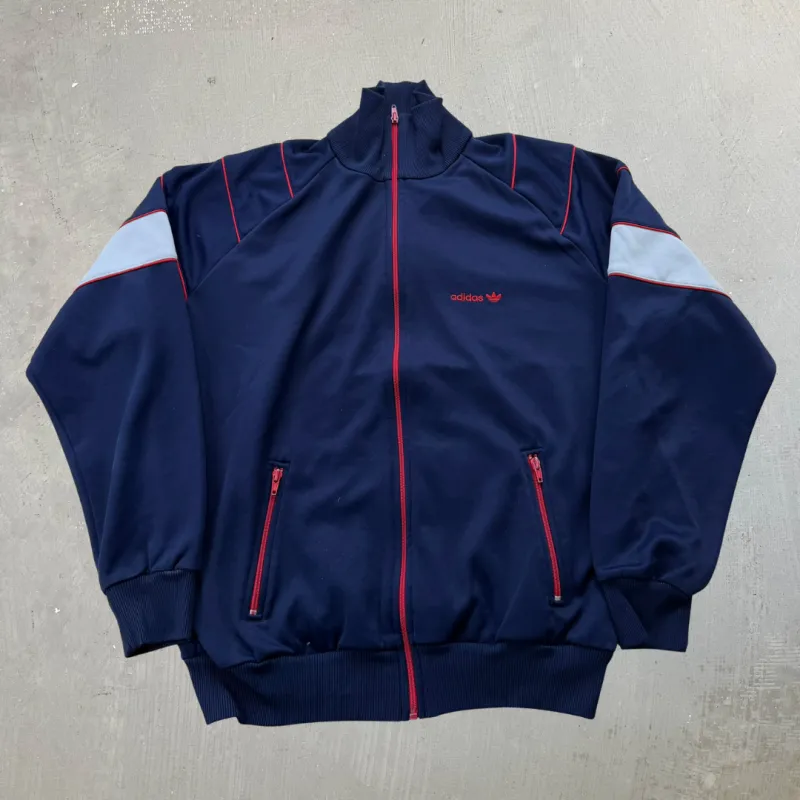 J- Vintage 80s Adidas Embroidered Logo Zip Up Track Jacket - XL made by HG Vintage