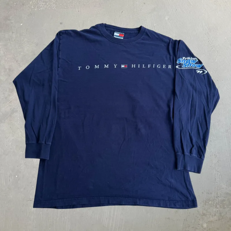 J- Vintage '99 Tommy Hilfiger The Province Snow Show Graphic Long Sleeve Tee - L made by HG Vintage